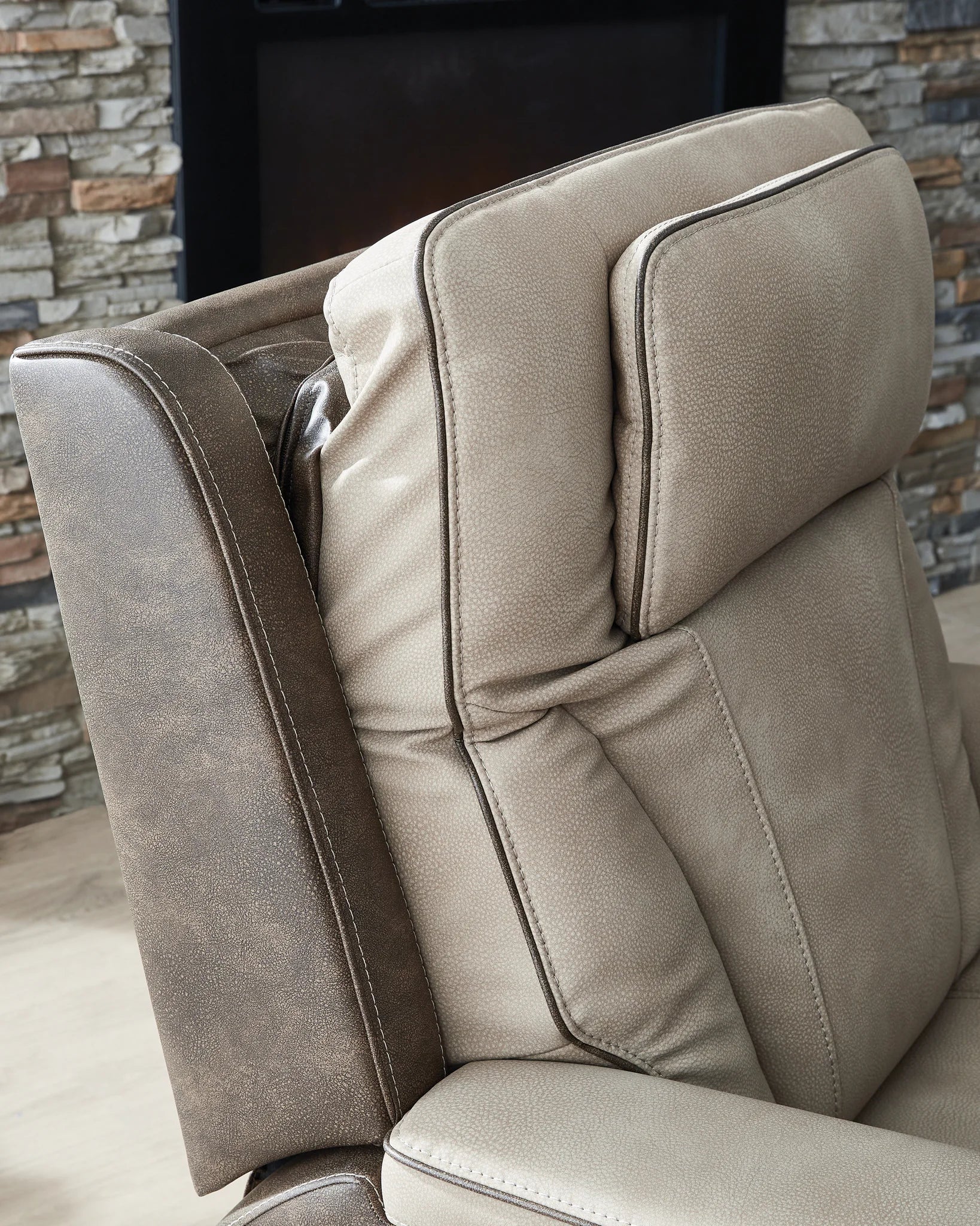 4Z-Peaceful Pause - Serenity Zone - Sand - Power Lift Recliner - Image 5