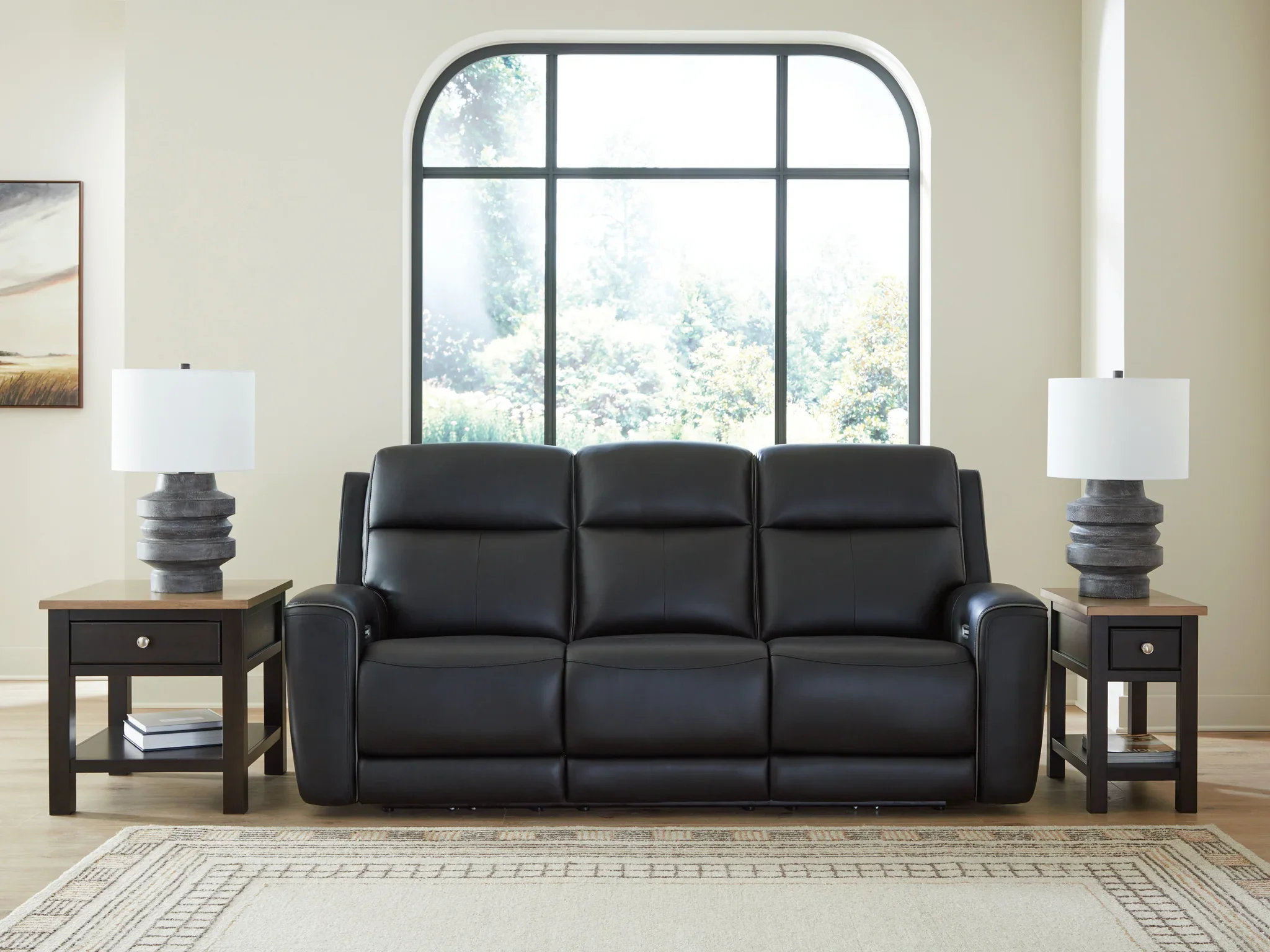 5Z-Comfort - Relaxation - Onyx - Power Recline Sofa With Adjustable Headrest - Image 2
