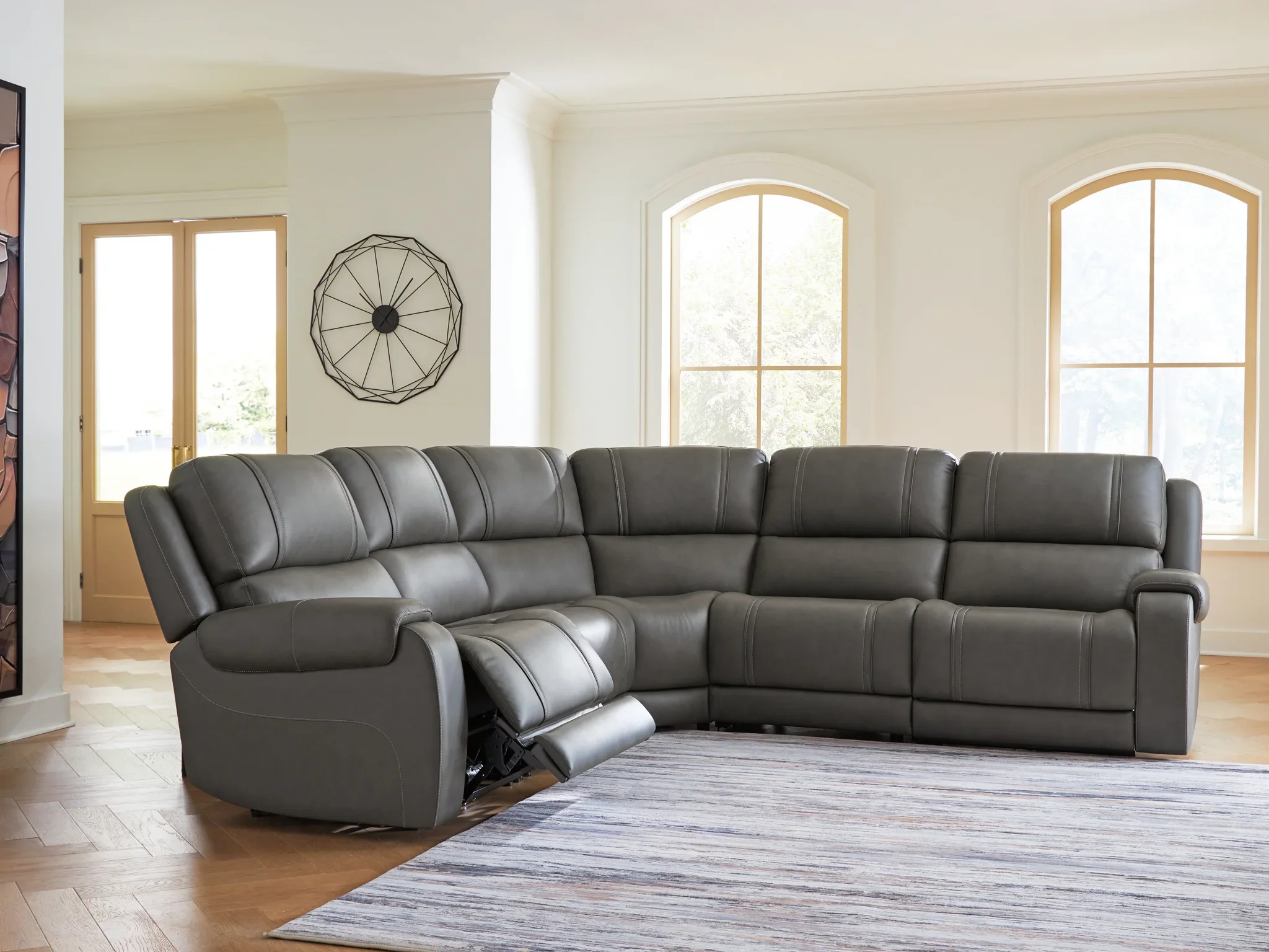 5Z - Pittson - 5-Piece Power Reclining Sectional - Anchor - Image 2