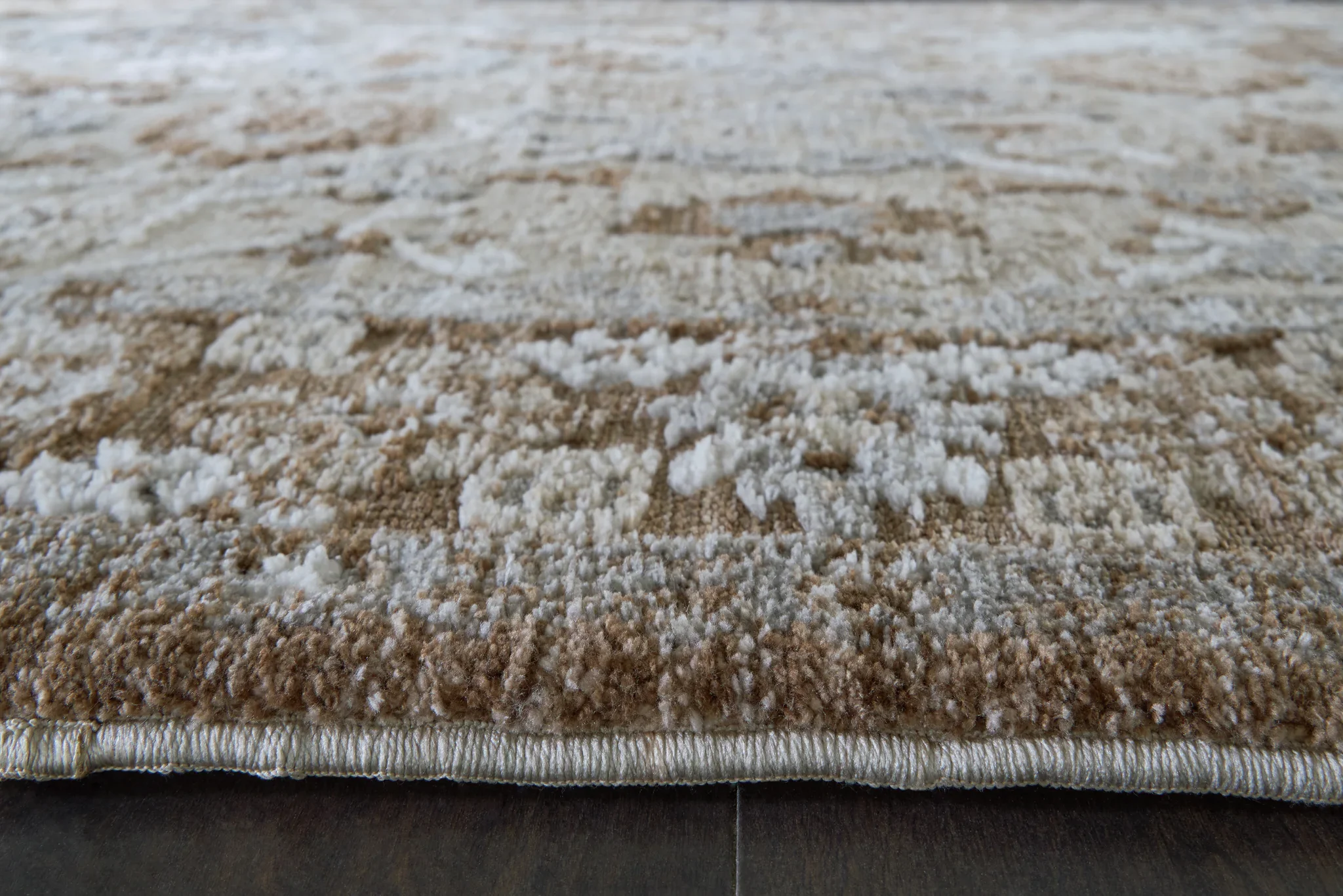 Ainswick - Memory Foam 8' x 10' Rug - Brown / Beige / Gray - Image 3