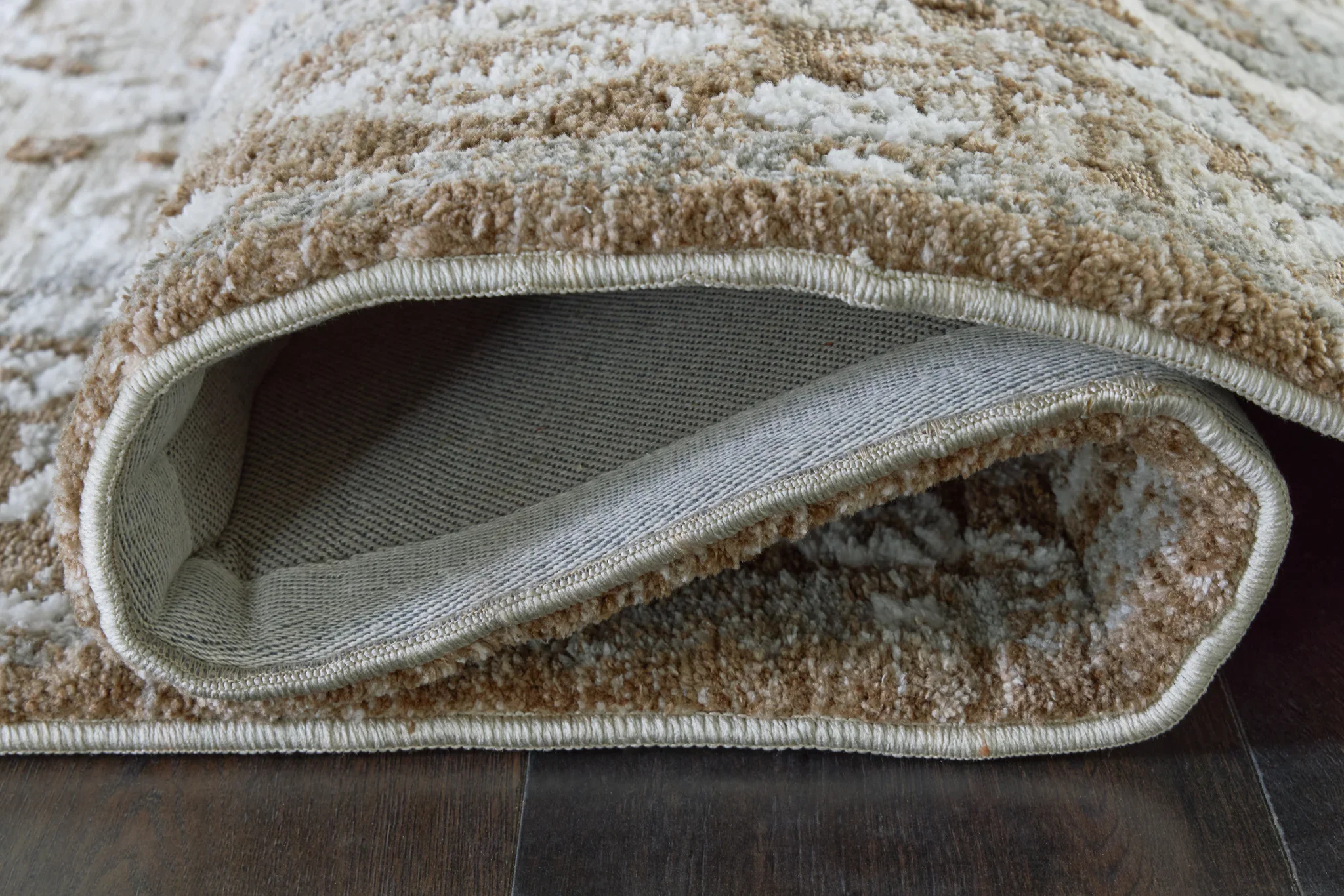 Ainswick - Memory Foam 8' x 10' Rug - Brown / Beige / Gray - Image 4