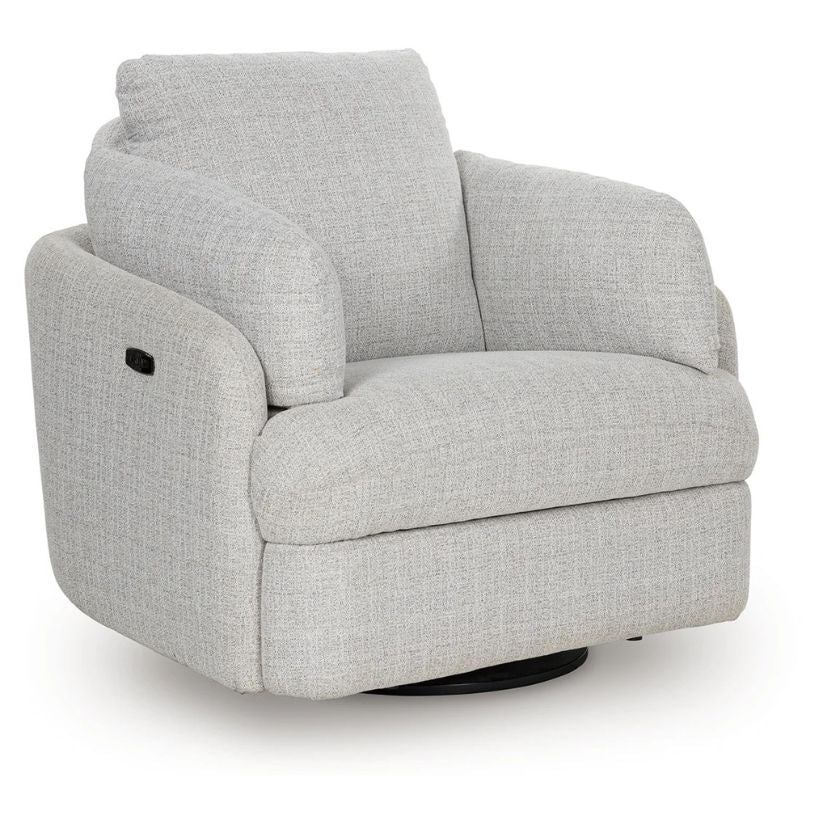 Alainmont Next-Gen Nuvella - Stone - Swivel Power Recliner