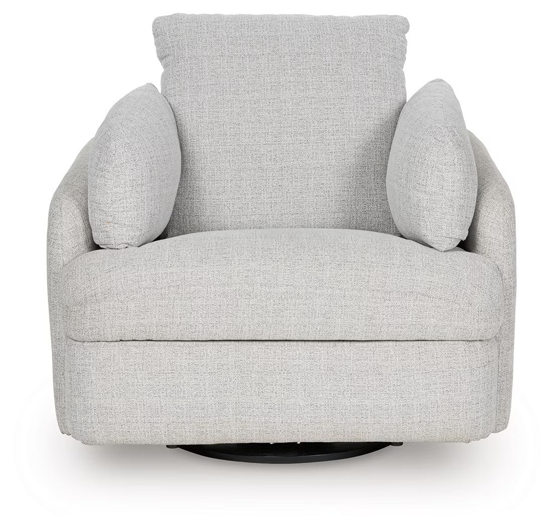 Alainmont Next-Gen Nuvella - Stone - Swivel Power Recliner - Image 5