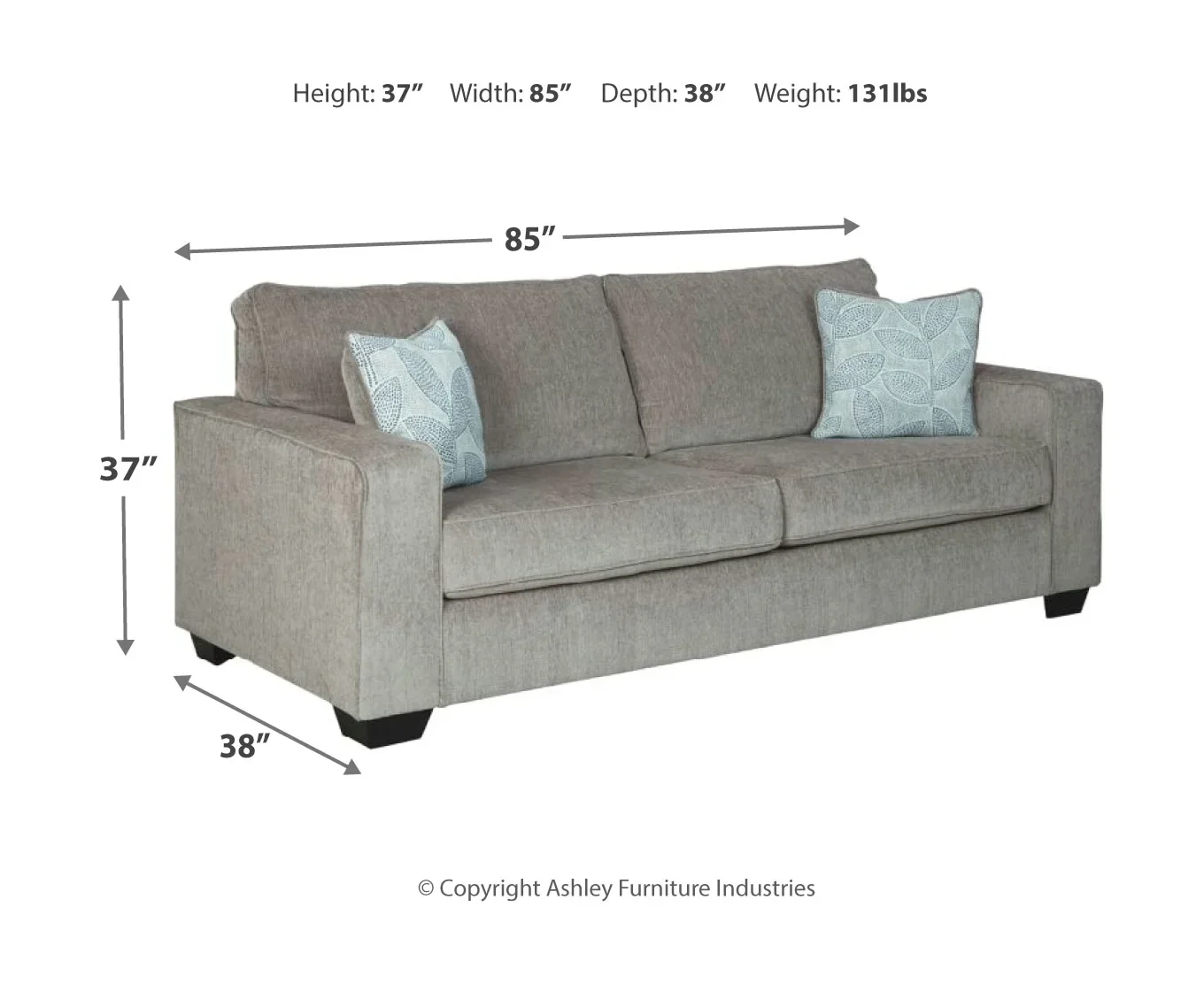 Altari - Alloy - 4 Pc. - Sofa, Loveseat, Chair, Ottoman - Image 3