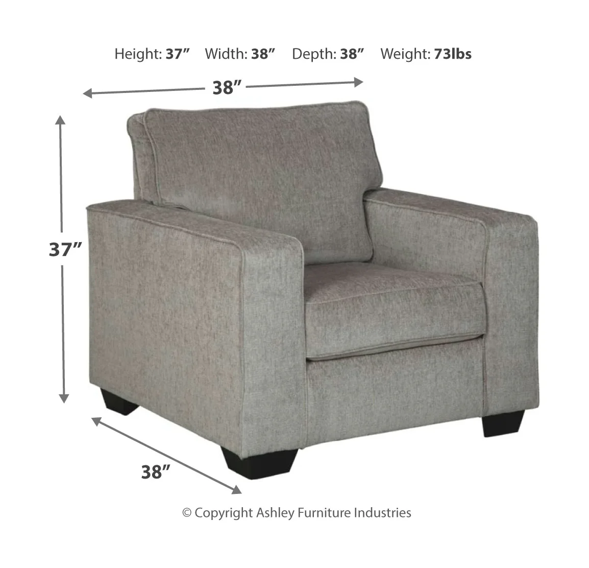 Altari - Alloy - 4 Pc. - Sofa, Loveseat, Chair, Ottoman - Image 4