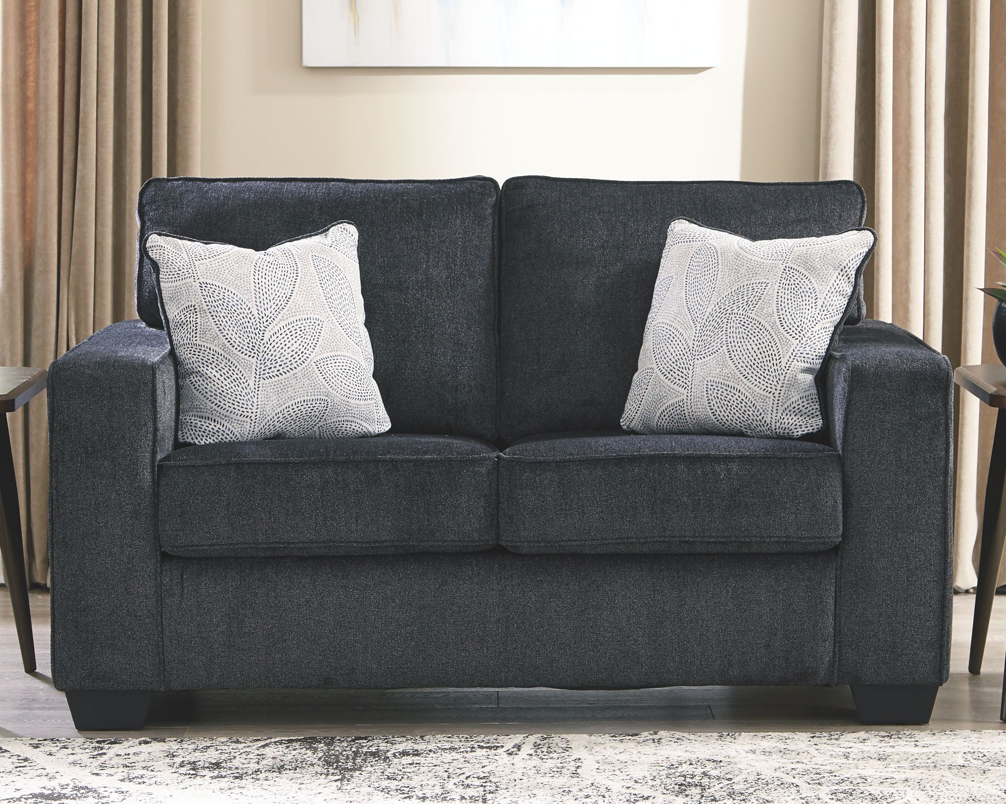 Altari - Dark Gray - Loveseat - Image 2