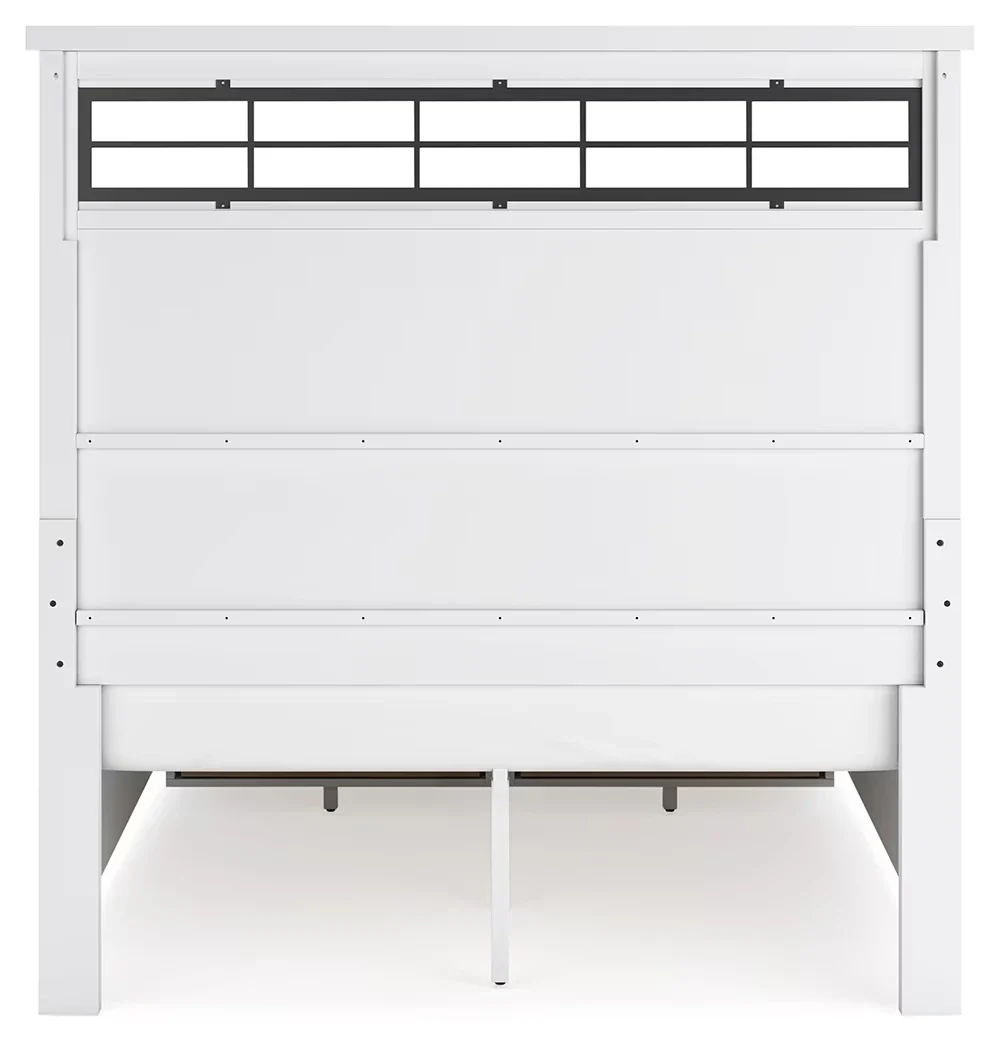 Ashbryn - White / Natural - Queen Panel Storage Bed - Image 5