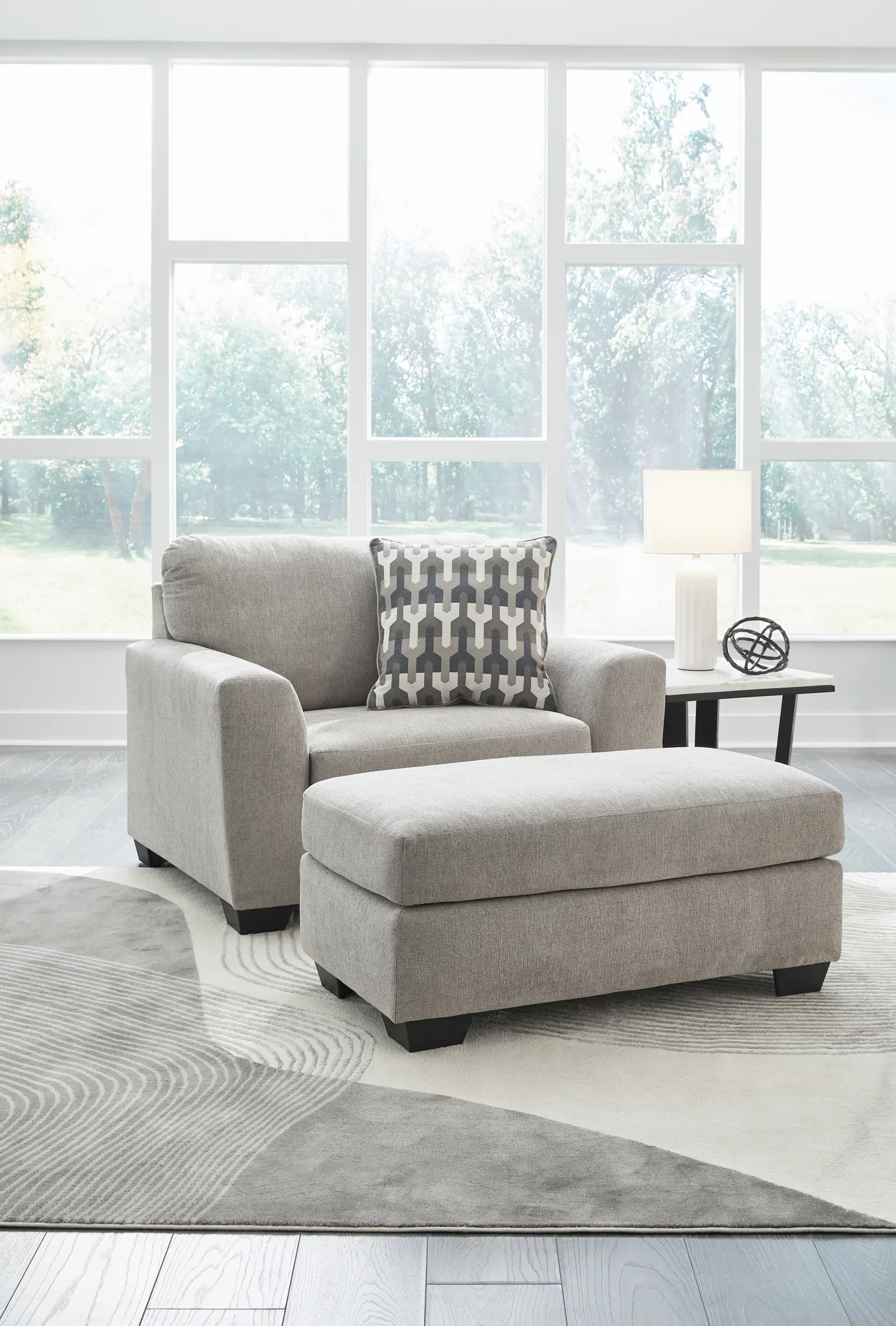Avenal Park - 2 Pc. - Chair And A Half, Ottoman - Flannel