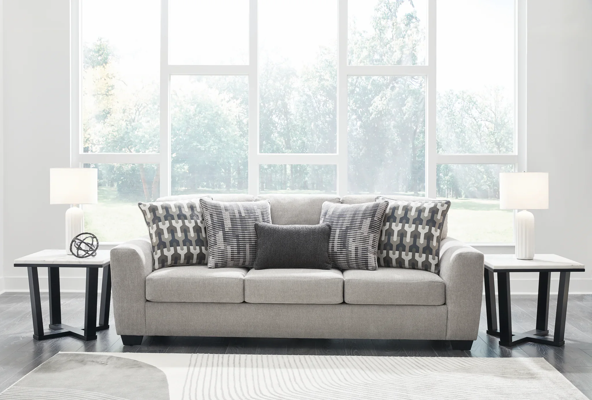 Avenal Park - 4 Pc. - Sofa, Loveseat, Chair And A Half, Ottoman - Flannel - Image 2