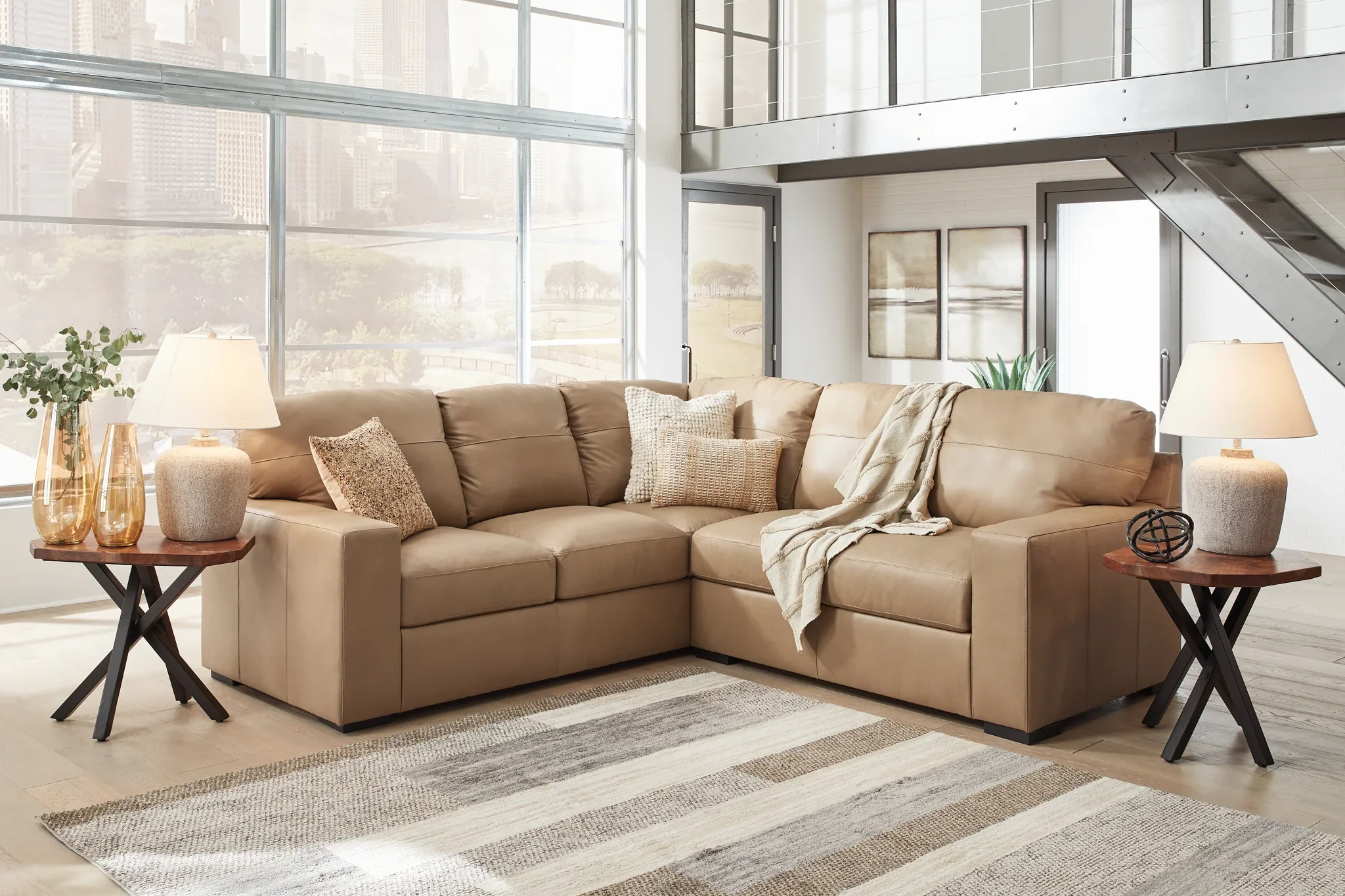 Bandon - Toffee - 2-Piece Sectional With Raf Loveseat - Image 2