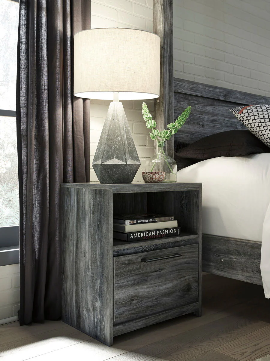 Baystorm - Gray - One Drawer Night Stand - Image 2