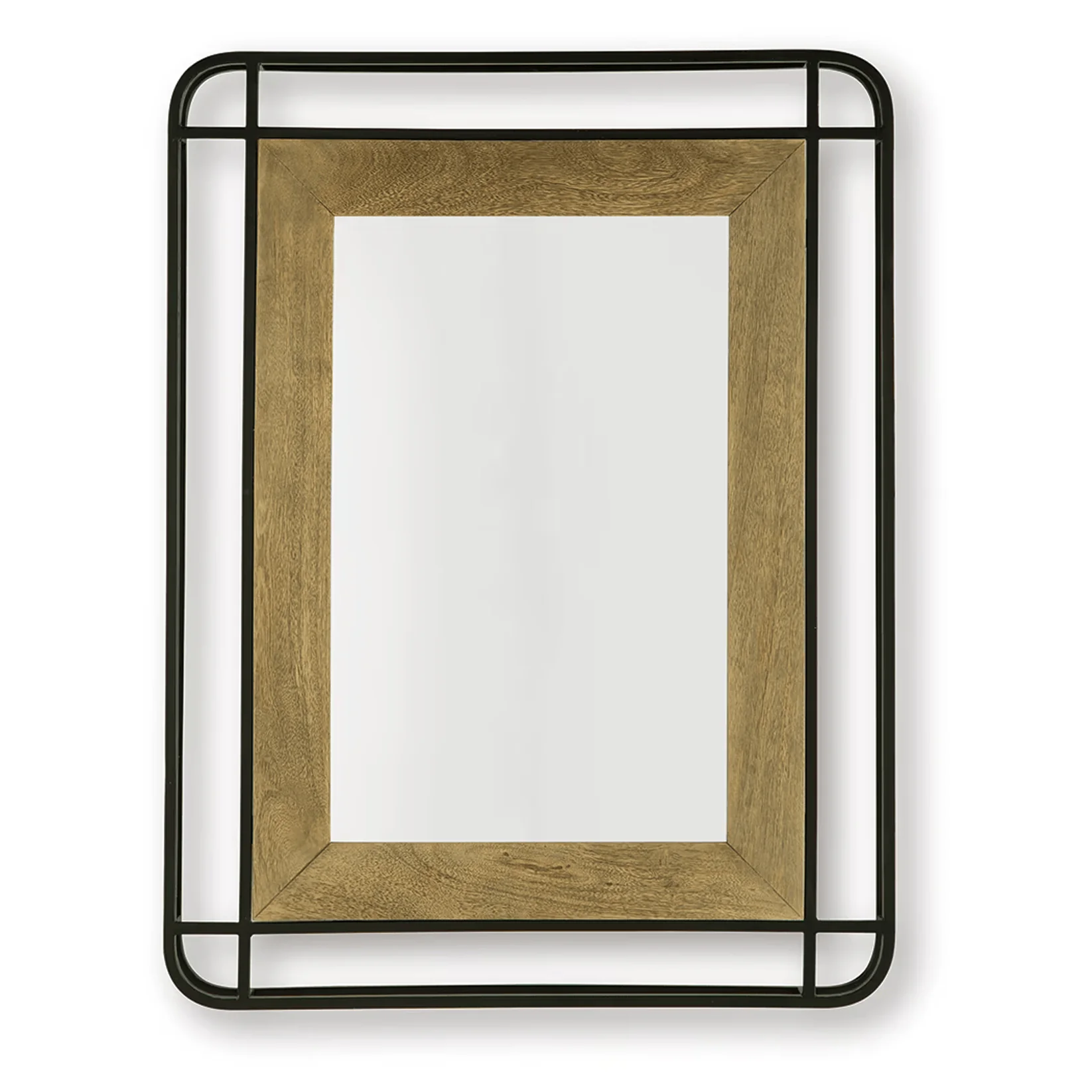 Beelman - Black / Brown - Accent Mirror