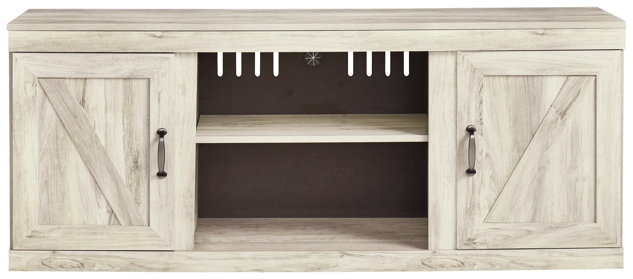 Bellaby - Whitewash - 4-Piece Entertainment Center - Image 5