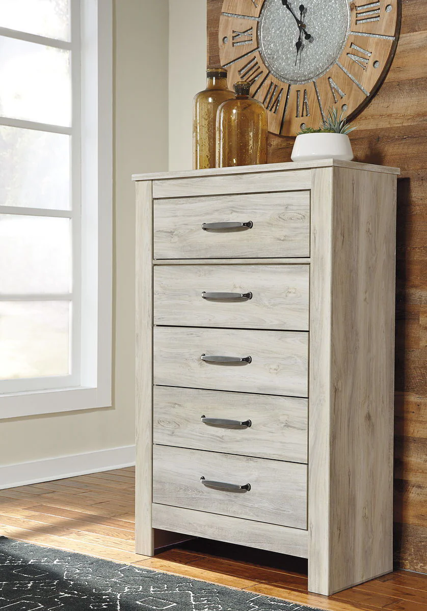 Bellaby - Whitewash - Five Drawer Chest - Image 2