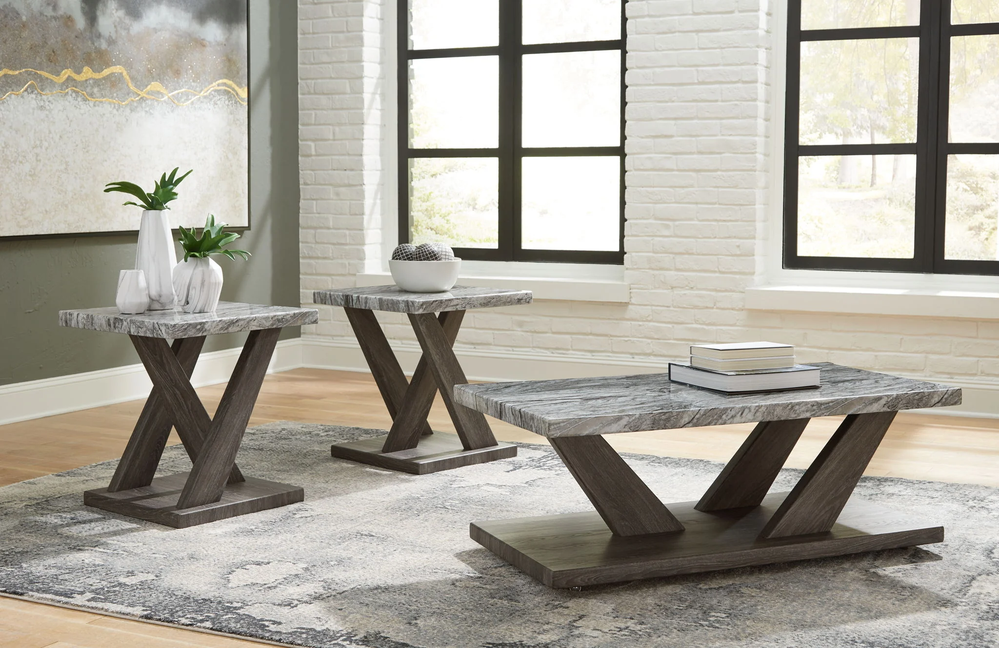 Bensonale - Brown / Gray - Occasional Table Set (Set of 3) - Image 2