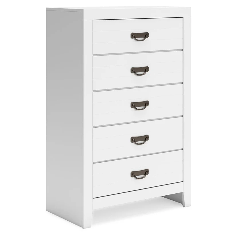 Binterglen - White - Five Drawer Chest