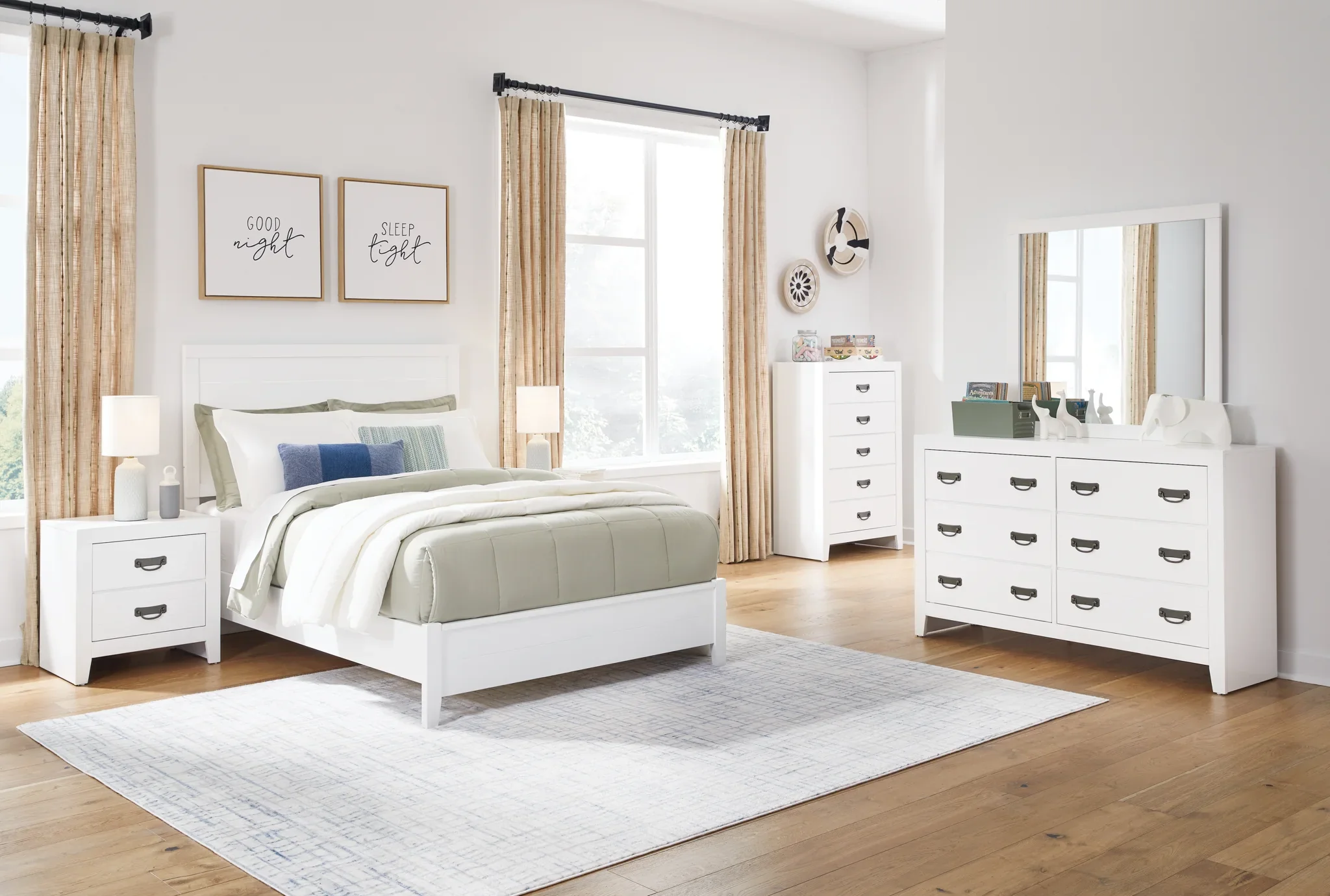 Binterglen - White - Full Panel Bed - Image 9