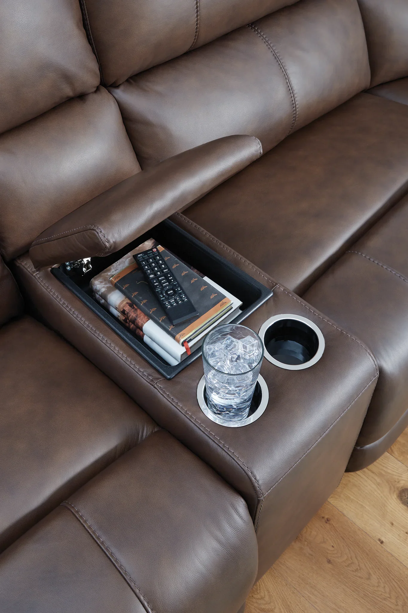 Bleckley - Espresso - 6-Piece Power Reclining Sectional With LAF And RAF Recliners - Image 6
