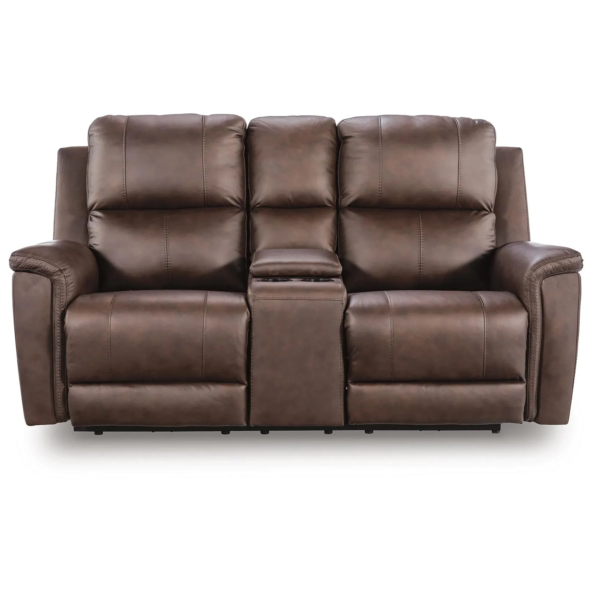 Bleckley - Power Reclining Loveseat With Console / Adjustable Headrest - Espresso