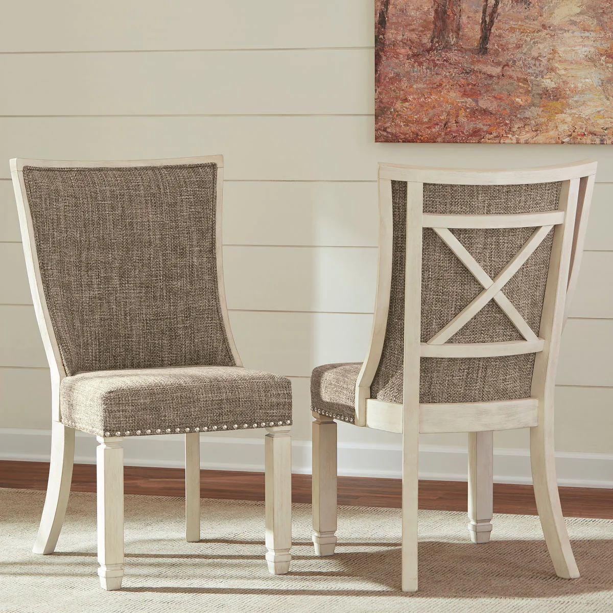 Bolanburg - Brown / Beige - Dining Uph Side Chair (Set of 2) - Lattice Back - Image 3