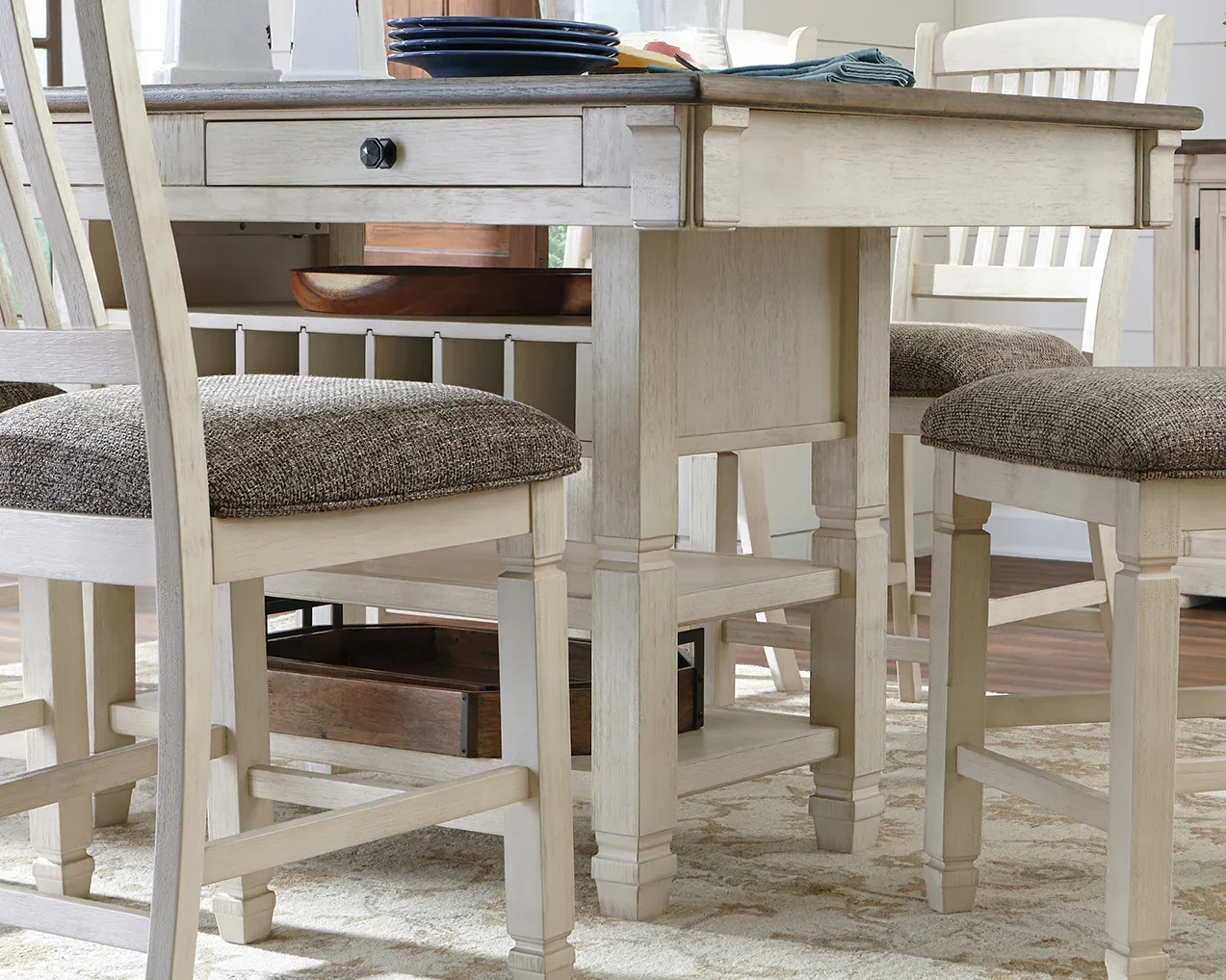 Bolanburg - Beige - Rect Dining Room Counter Table - Image 2