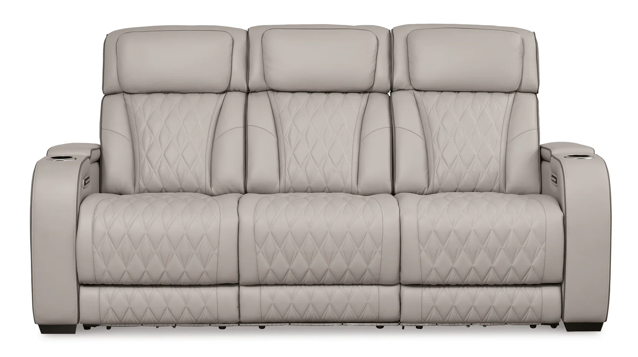 Boyington - Gray - Power Reclining Sofa With Adj Headrest - Image 2