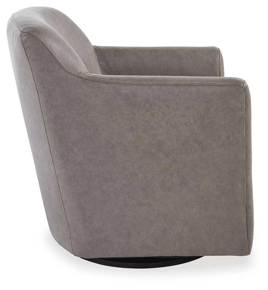 Bradney - Fossil - Swivel Accent Chair - Image 4
