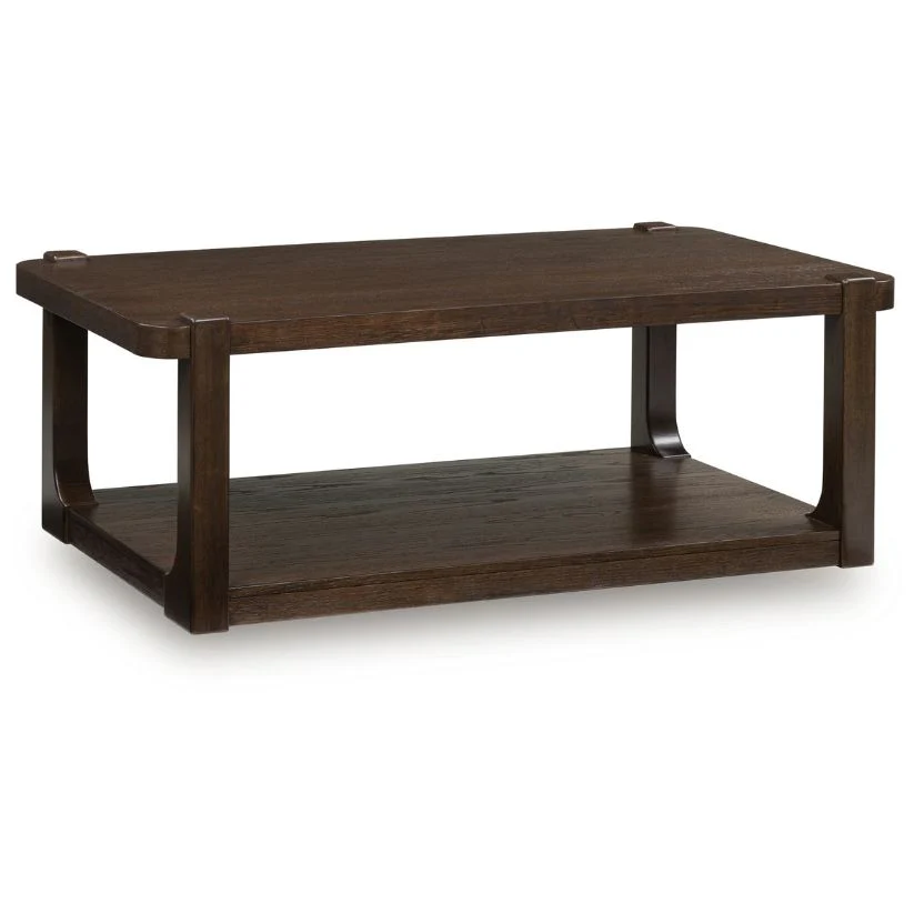 Breckington - Dark Brown - Rectangle Cocktail Table