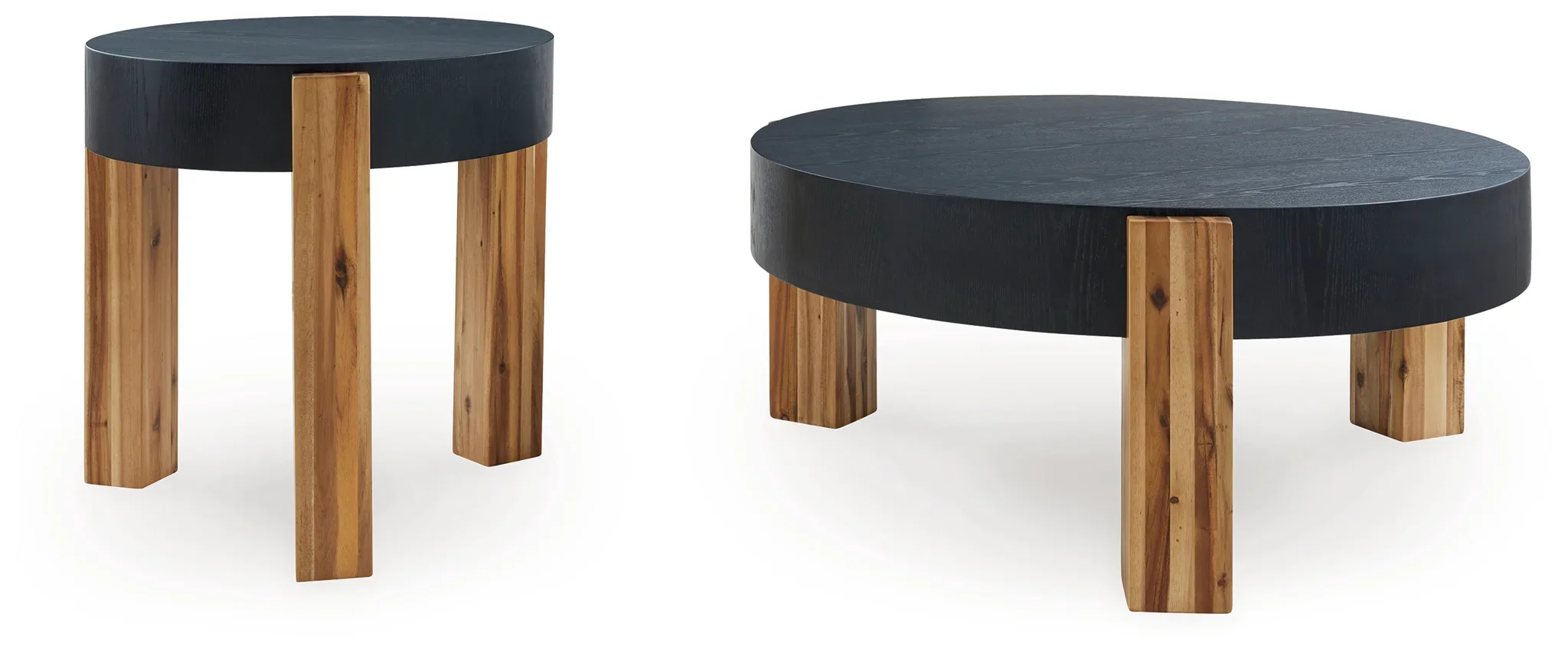 Breenmore - Black / Natural - Occasional Table Set (Set of 2) - Image 3