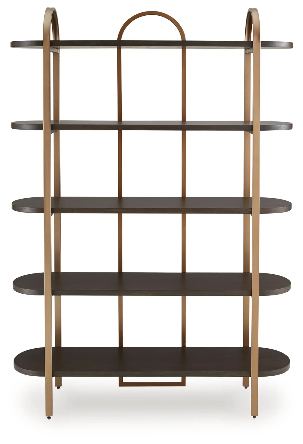 Brentmour - Brown / Gold Finish - Bookcase - Image 3