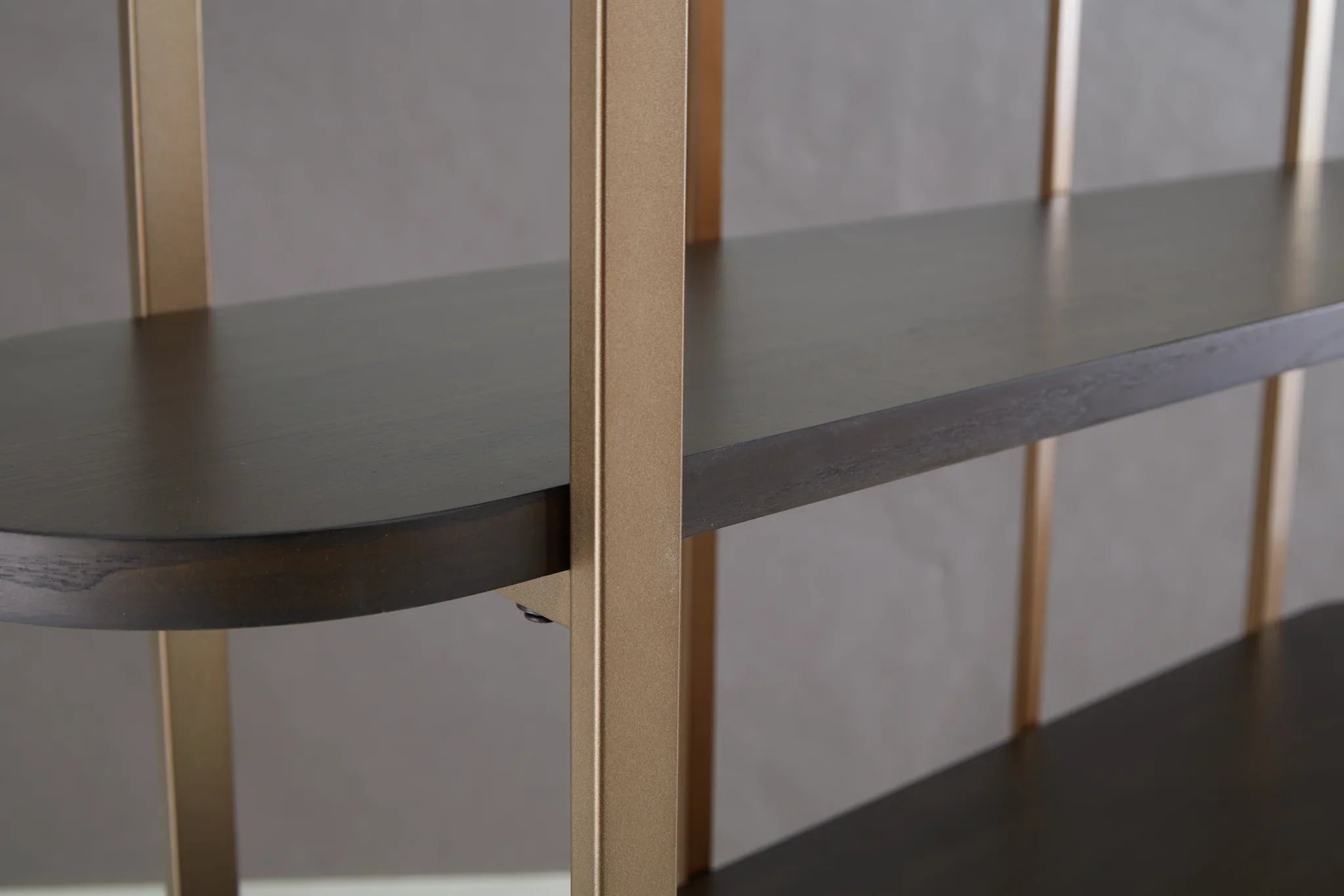 Brentmour - Brown / Gold Finish - Bookcase - Image 5