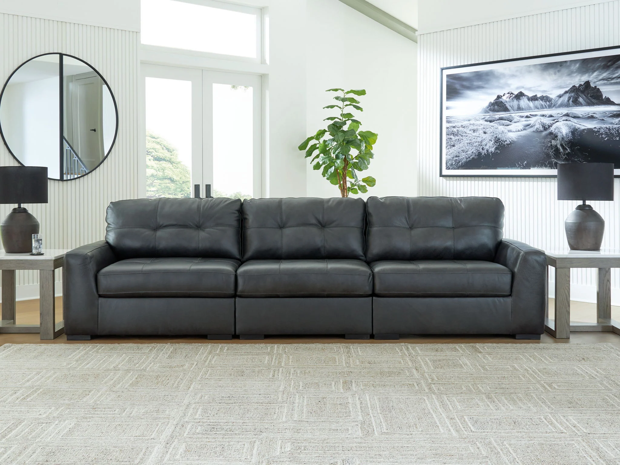 Brindley Pier - Fog - 3-Piece Sectional Sofa - Image 2