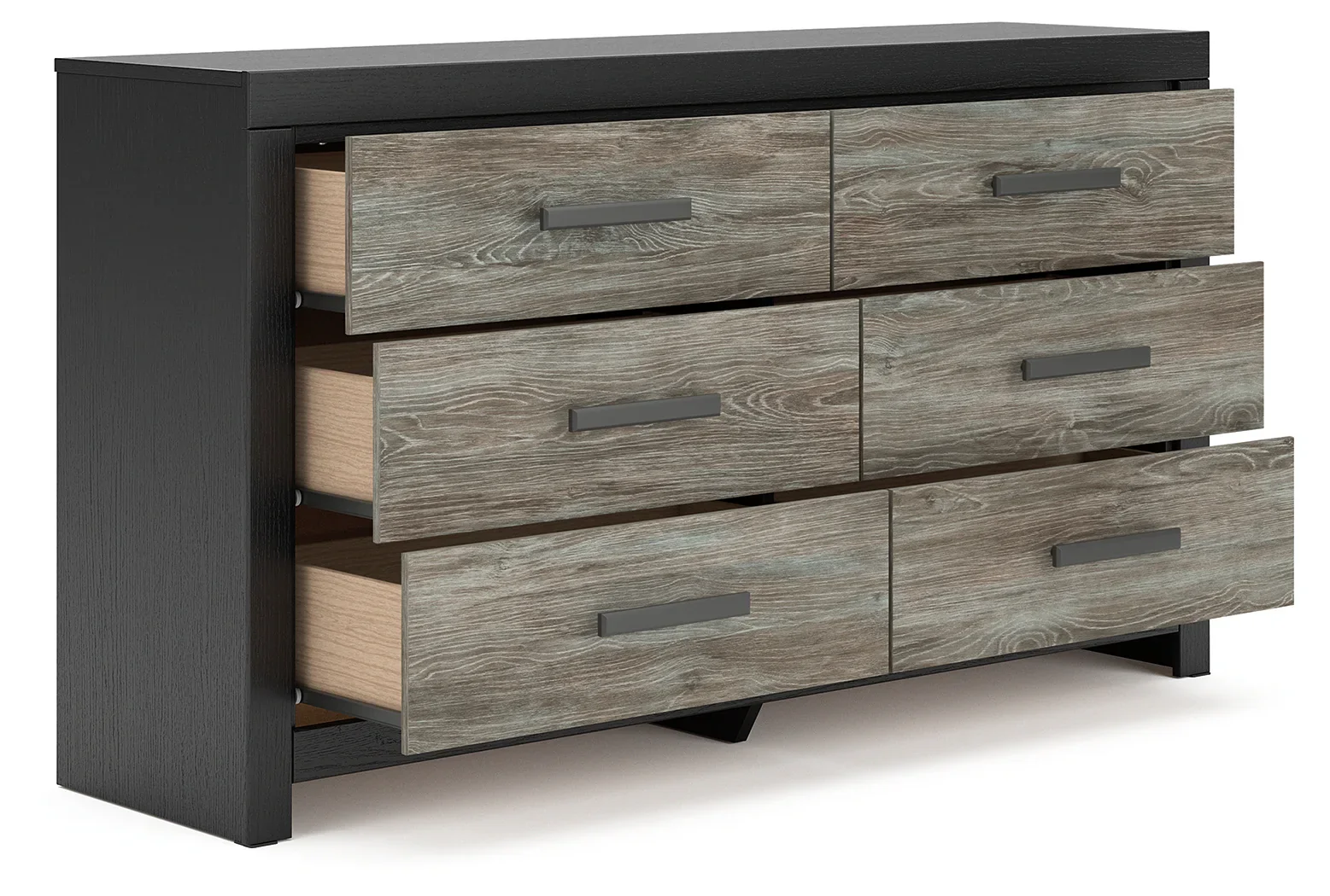 Broachmyn - Six Drawer Dresser - Black / Gray - Image 2