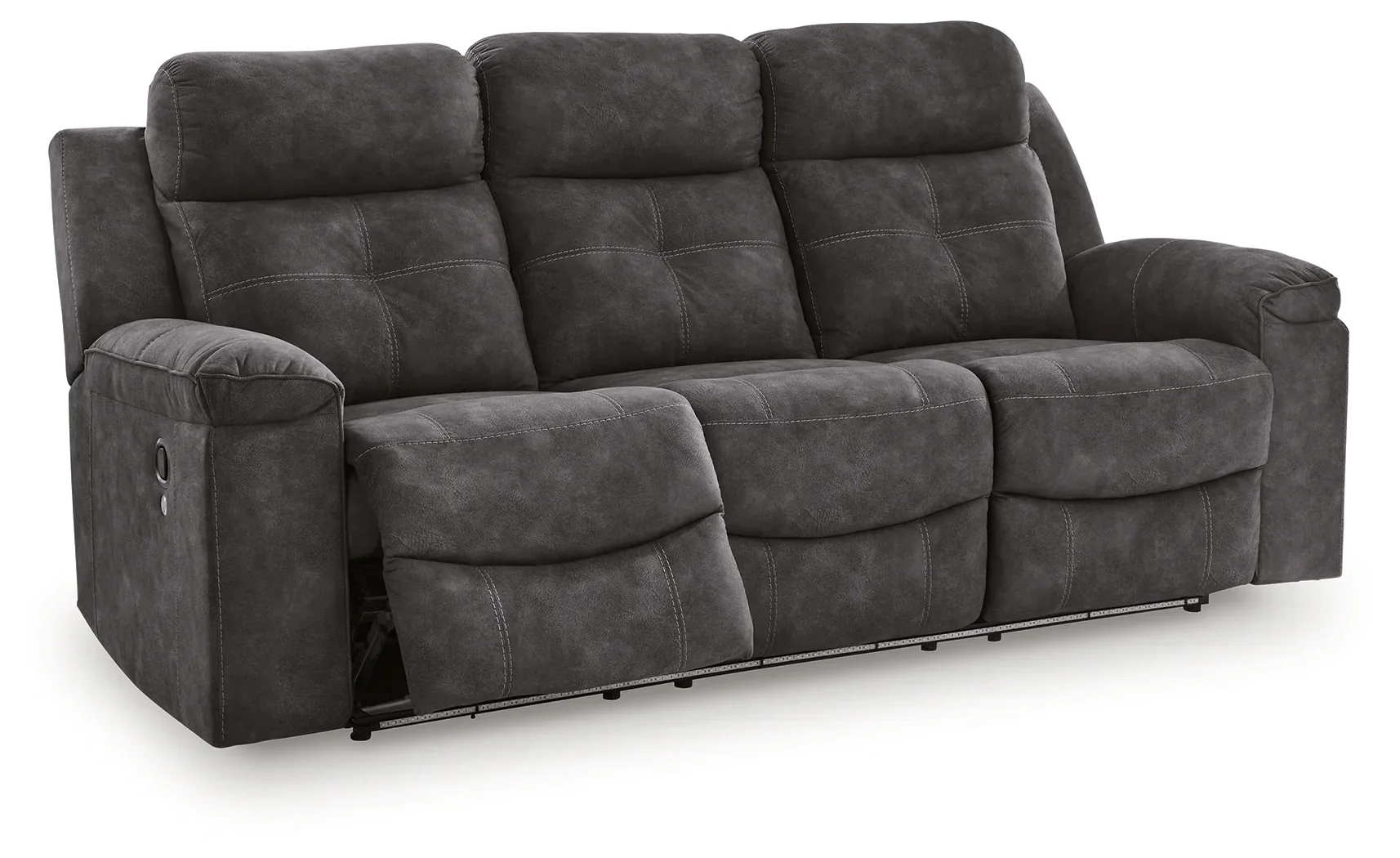 Brysonview - 2 Pc. - Reclining Sofa, Reclining Loveseat With Console - Charcoal - Image 3