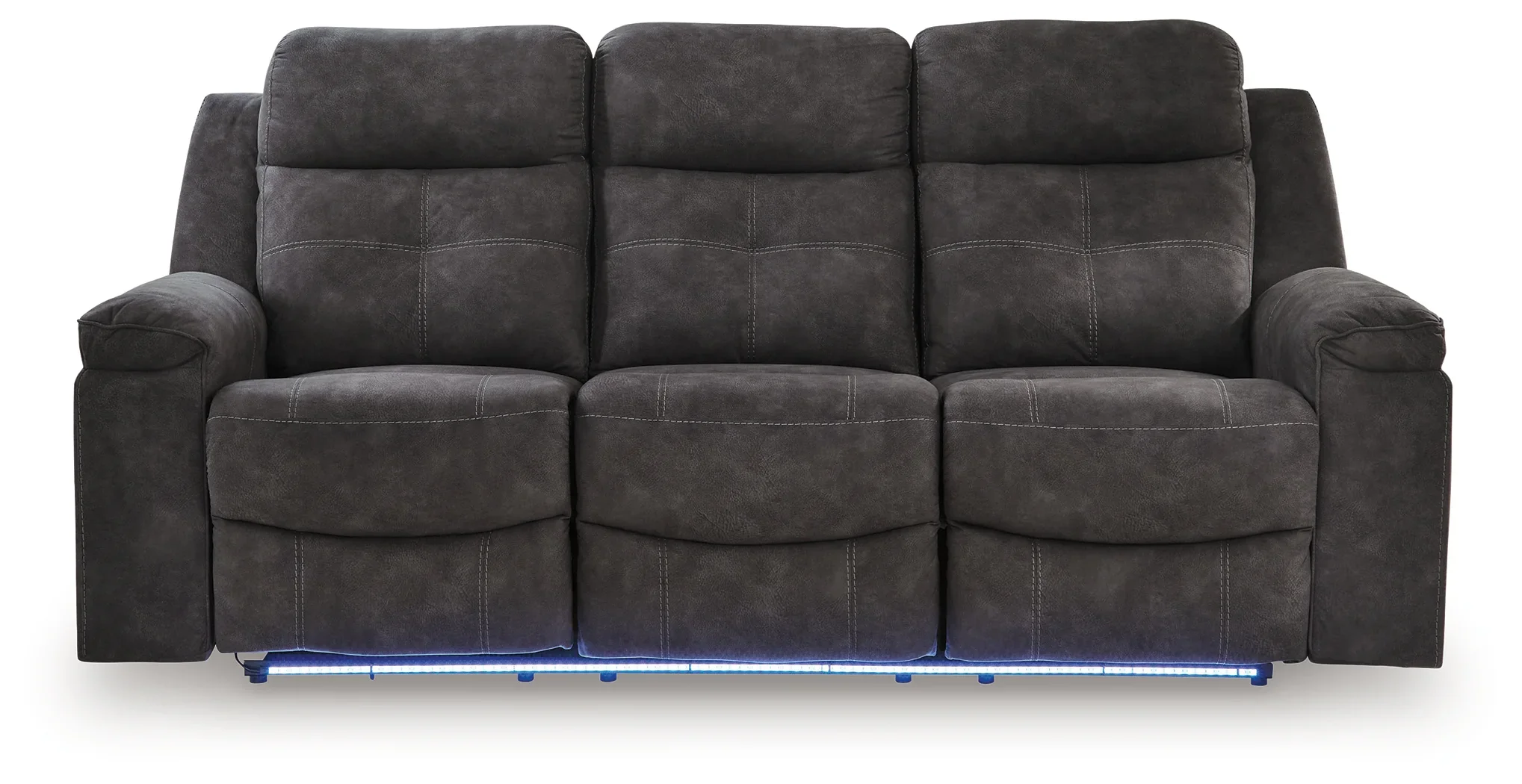 Brysonview - 2 Pc. - Reclining Sofa, Reclining Loveseat With Console - Charcoal - Image 4