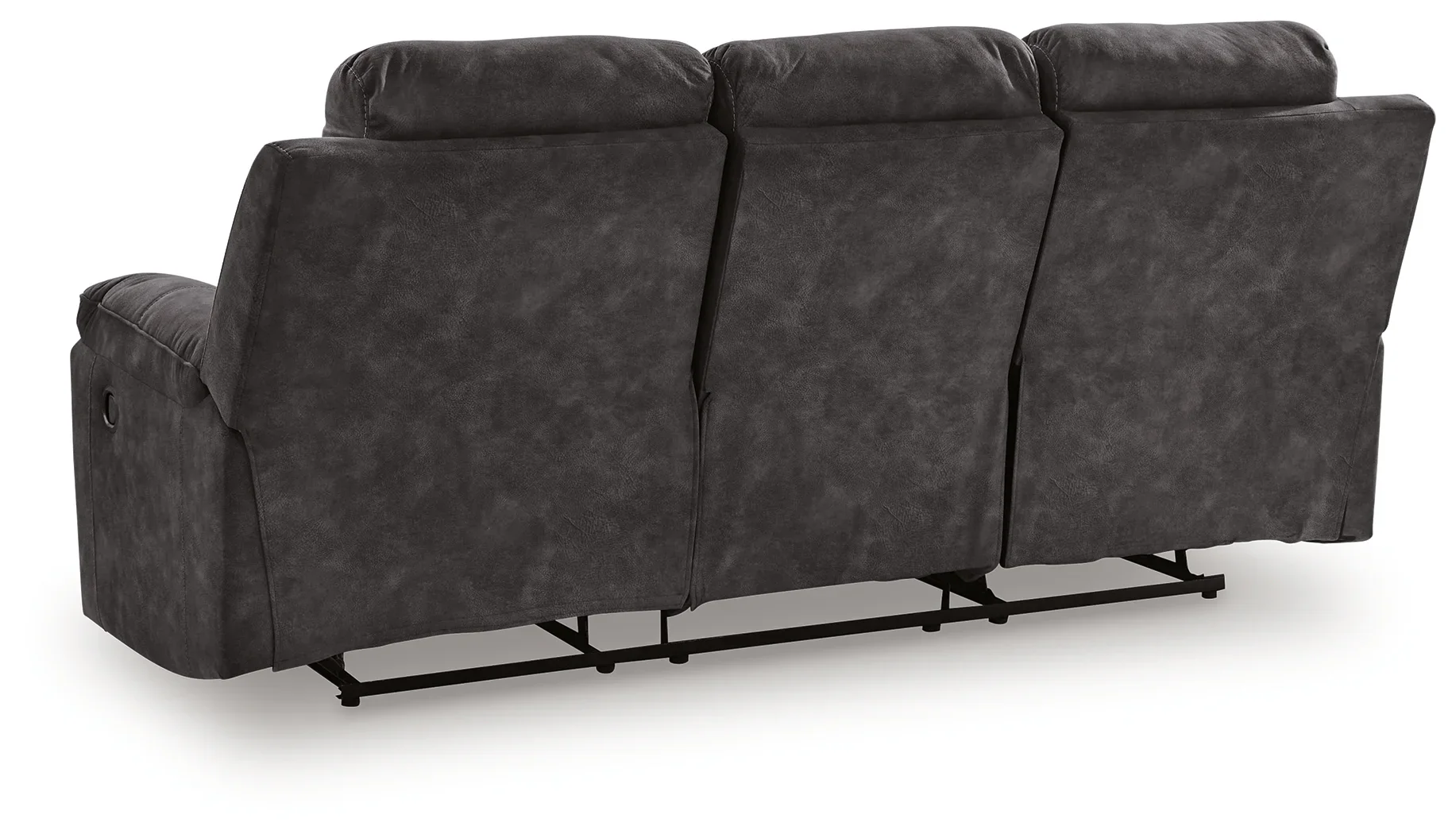 Brysonview - 2 Pc. - Reclining Sofa, Reclining Loveseat With Console - Charcoal - Image 6