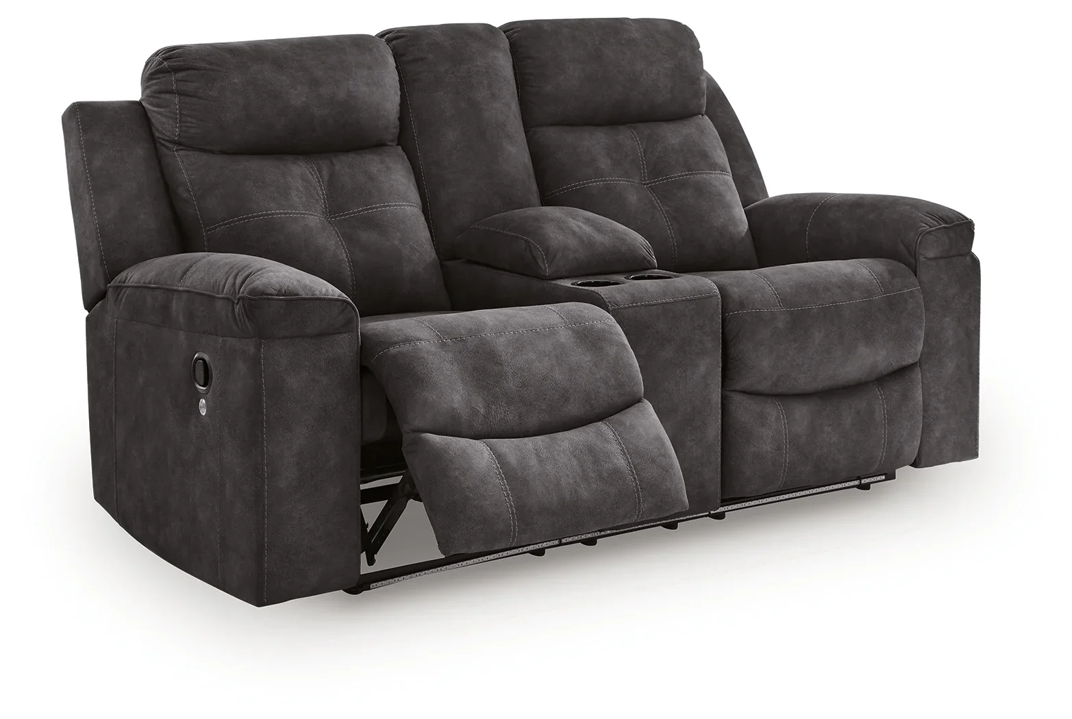 Brysonview - 2 Pc. - Reclining Sofa, Reclining Loveseat With Console - Charcoal - Image 7