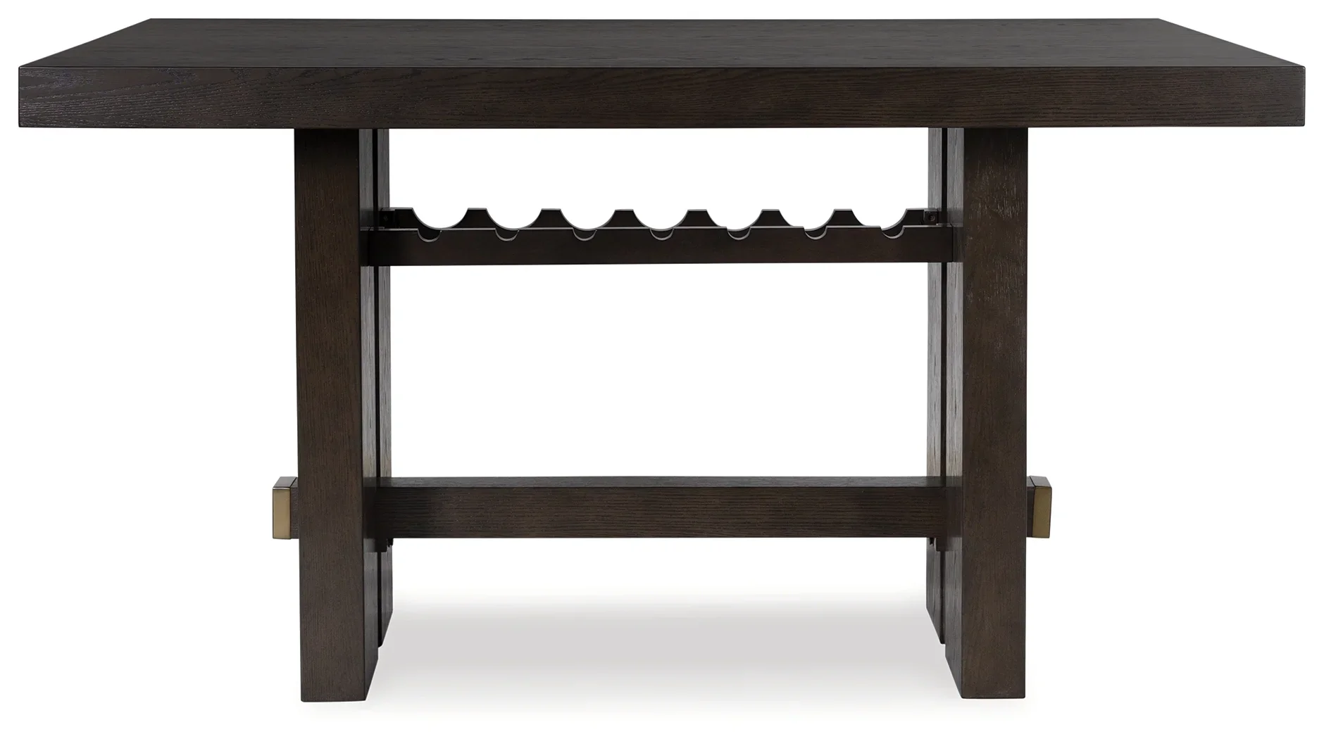 Burkhaus - Dark Brown - 7 Pc. - Rectangular Counter Table, 6 Barstools - Image 3
