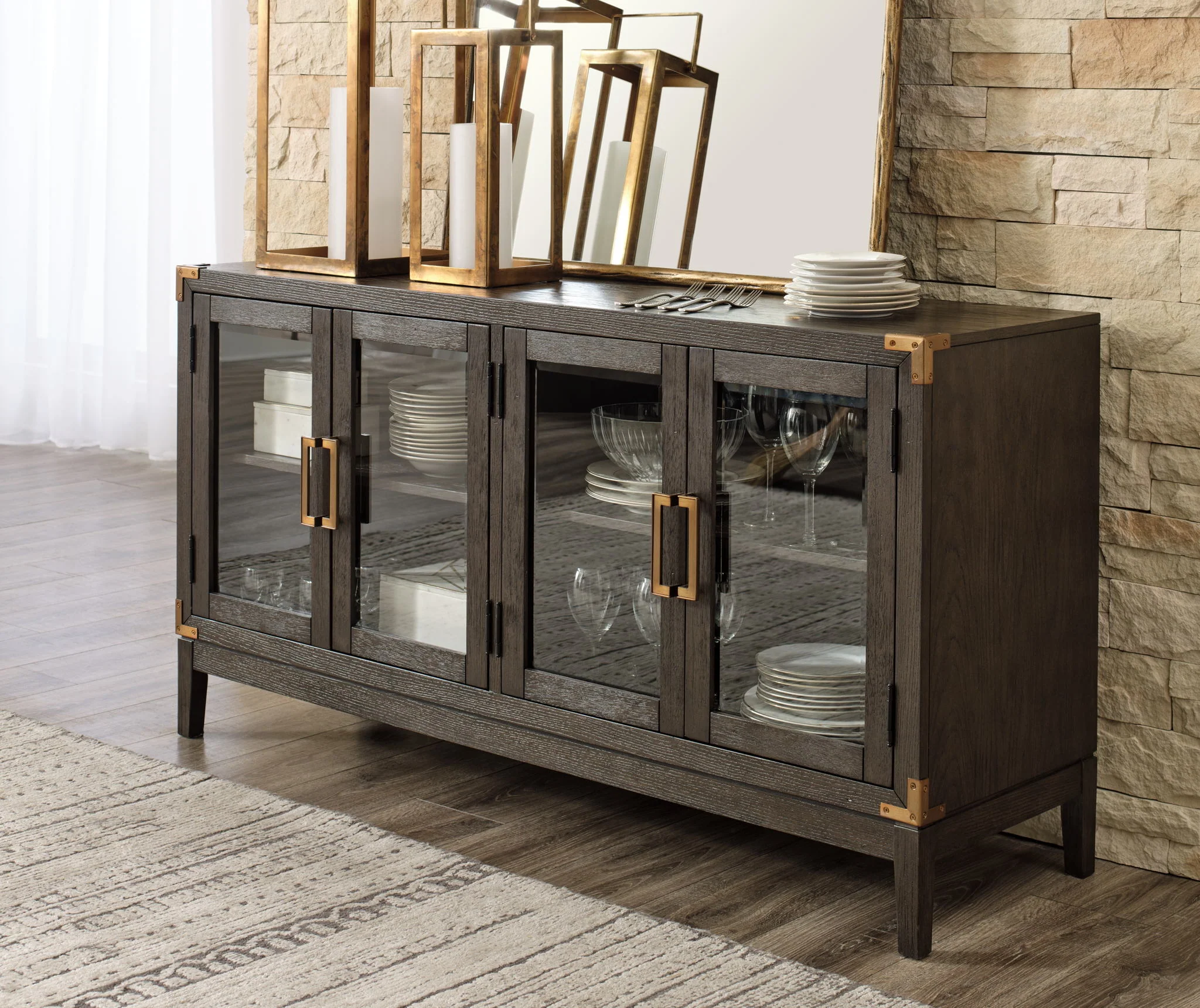 Burkhaus - Dark Brown - Dining Room Server - Image 2