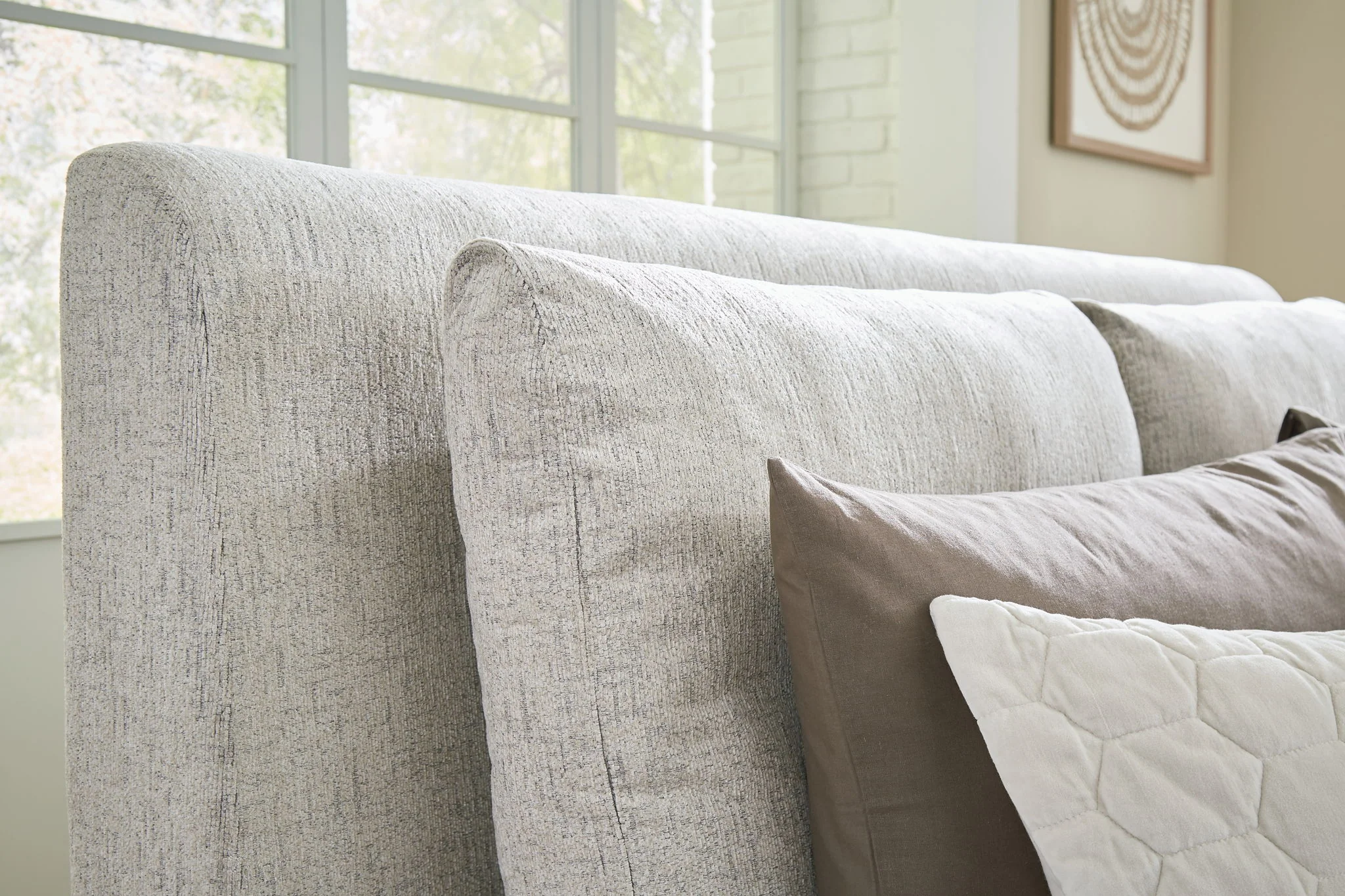 Cabalynn - Light Brown - California King Upholstered Bed - Image 9