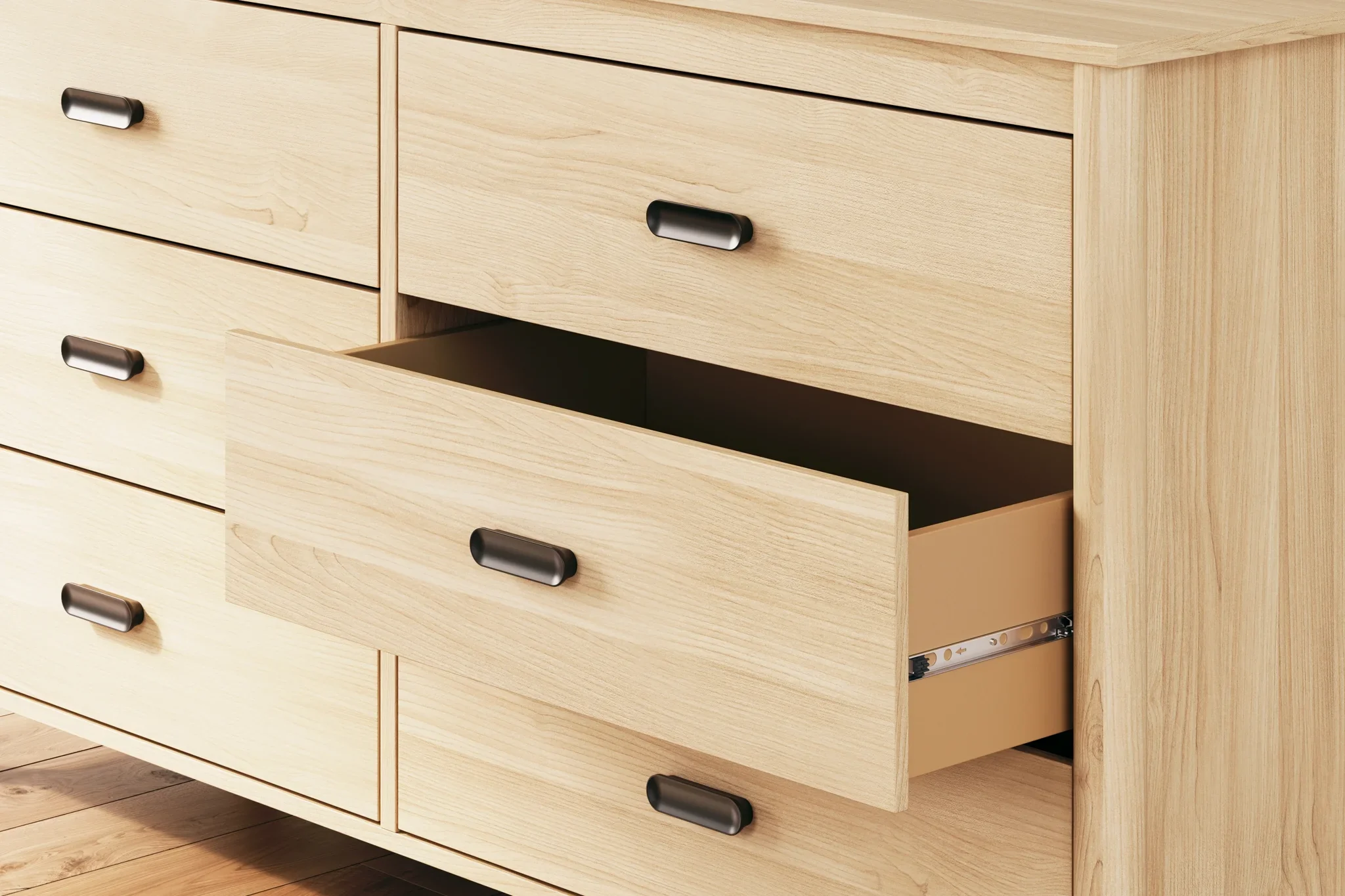Cabinella - Tan - Six Drawer Dresser - Image 8