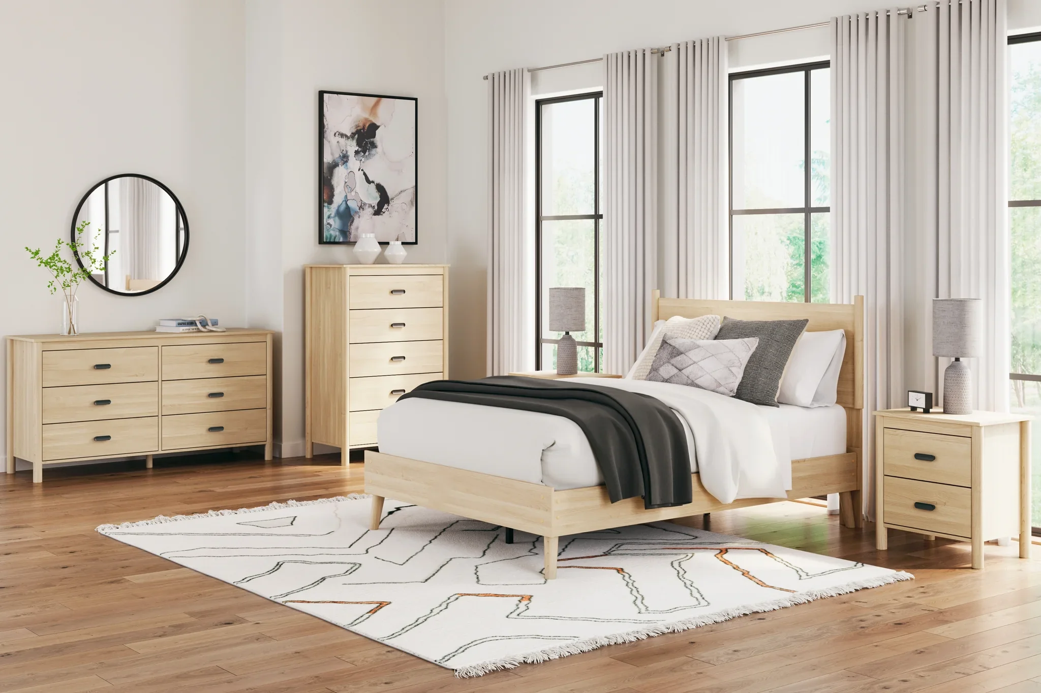 Cabinella - Tan - Six Drawer Dresser - Image 9