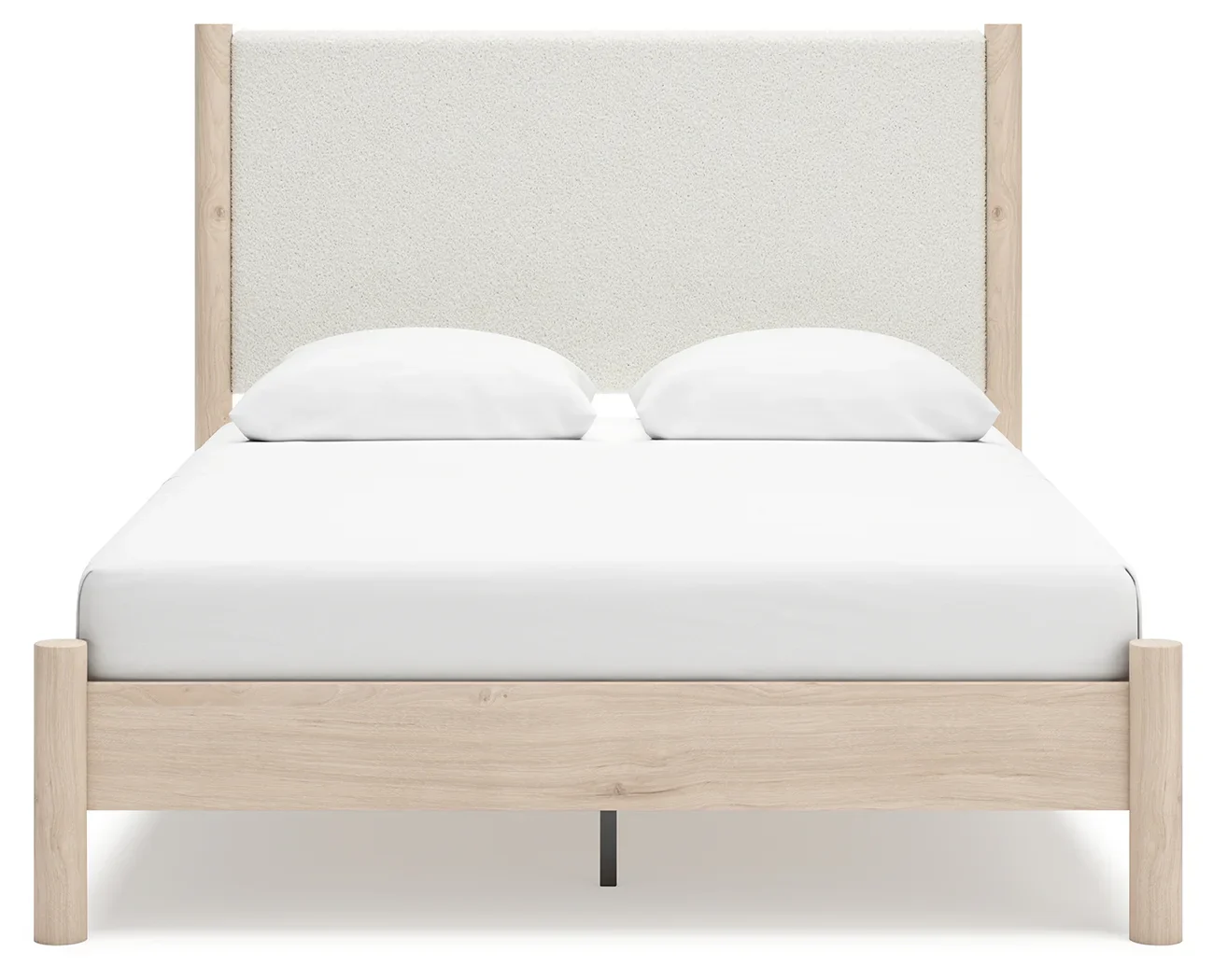 Cadmori - Two-tone - Queen Upholstered Panel Bed - Image 5