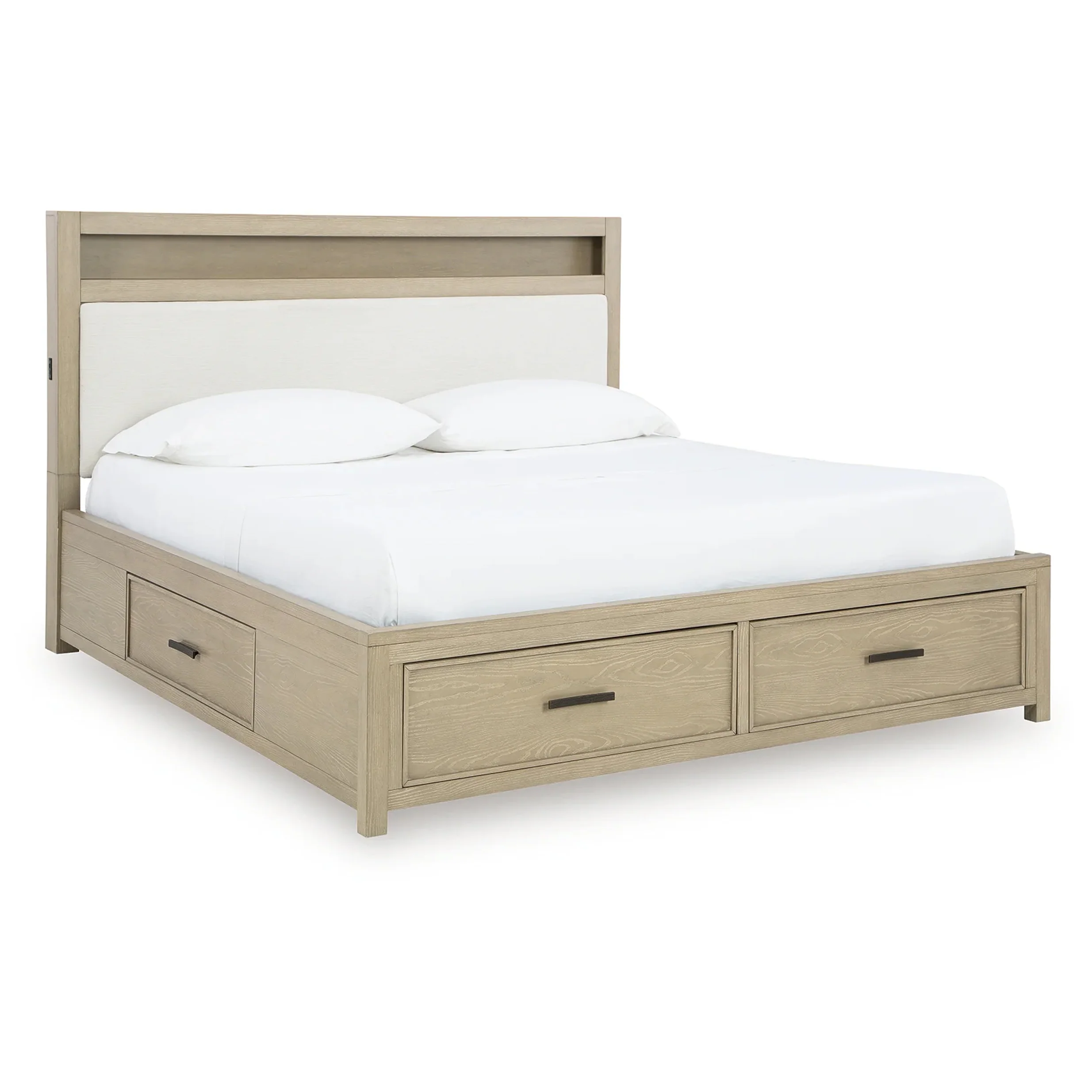 Calmoro - California King Bookcase Bed - Gray