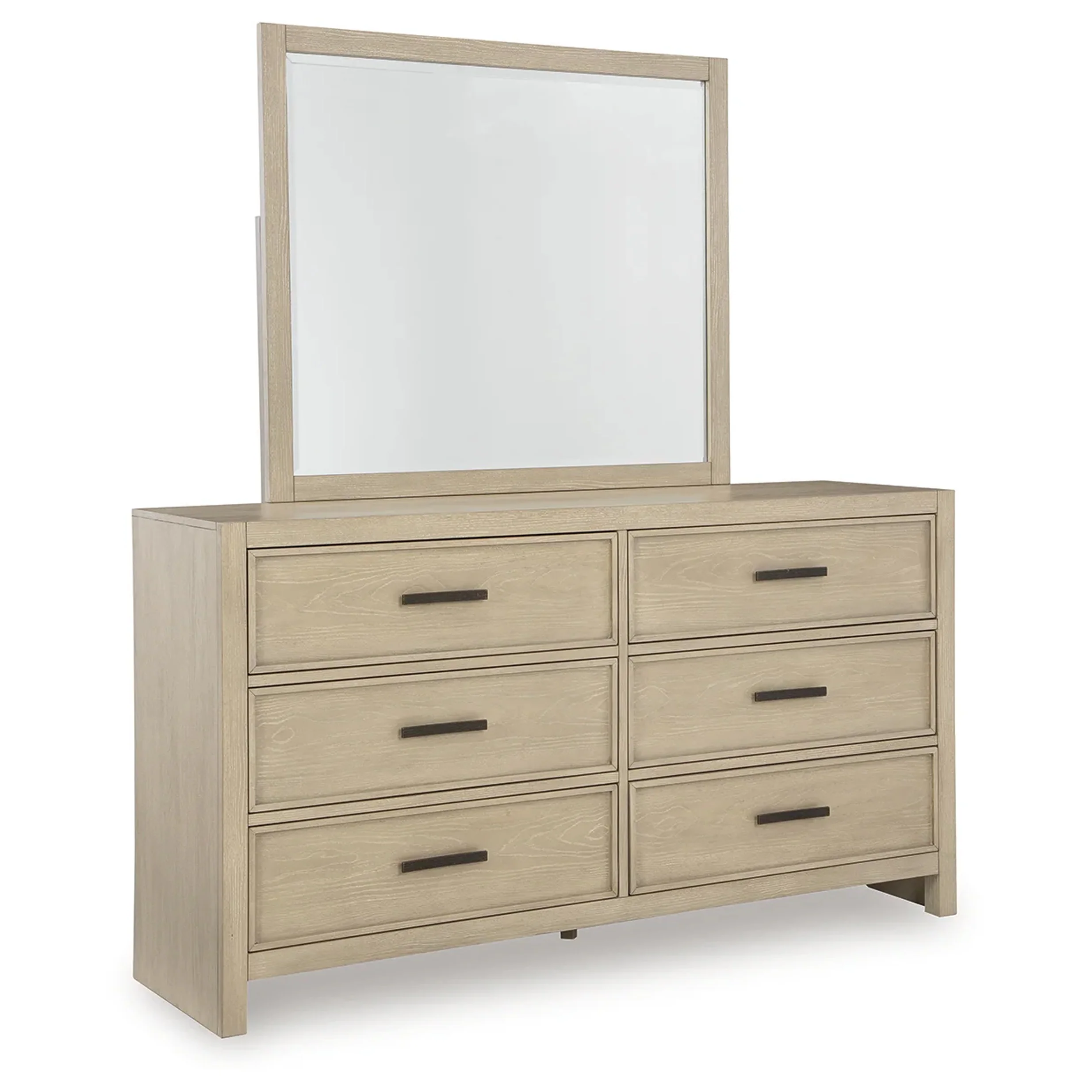 Calmoro - Dresser And Mirror - Gray