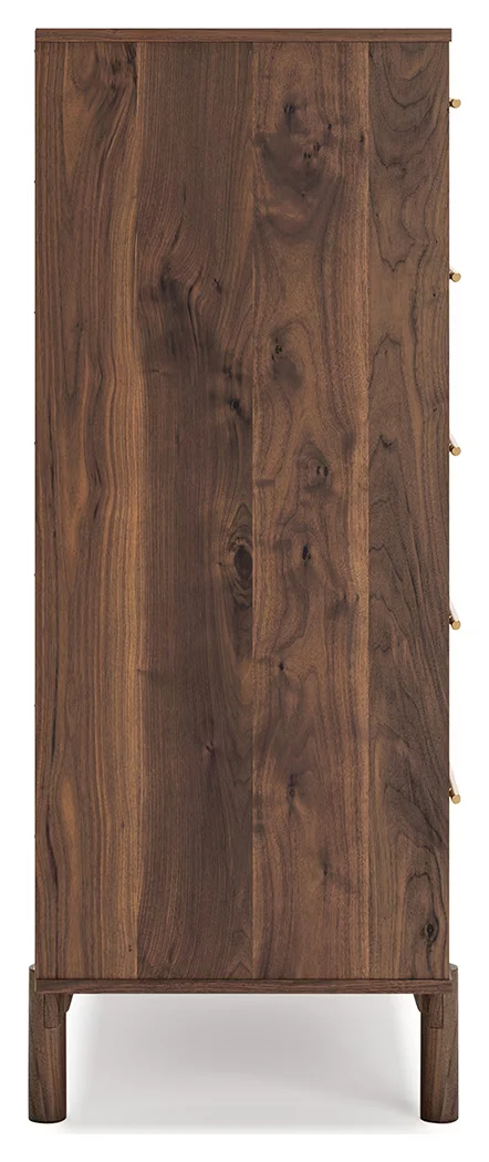 Calverson - Mocha - Five Drawer Chest - Image 7