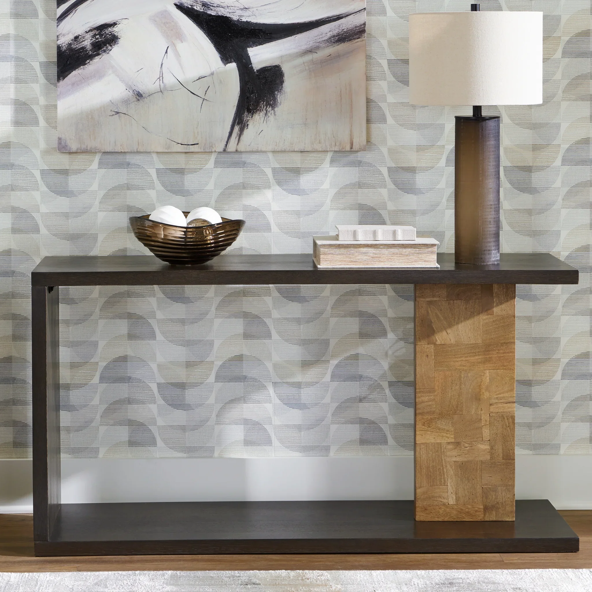 Camlett - Brown - Console Sofa Table - Image 2