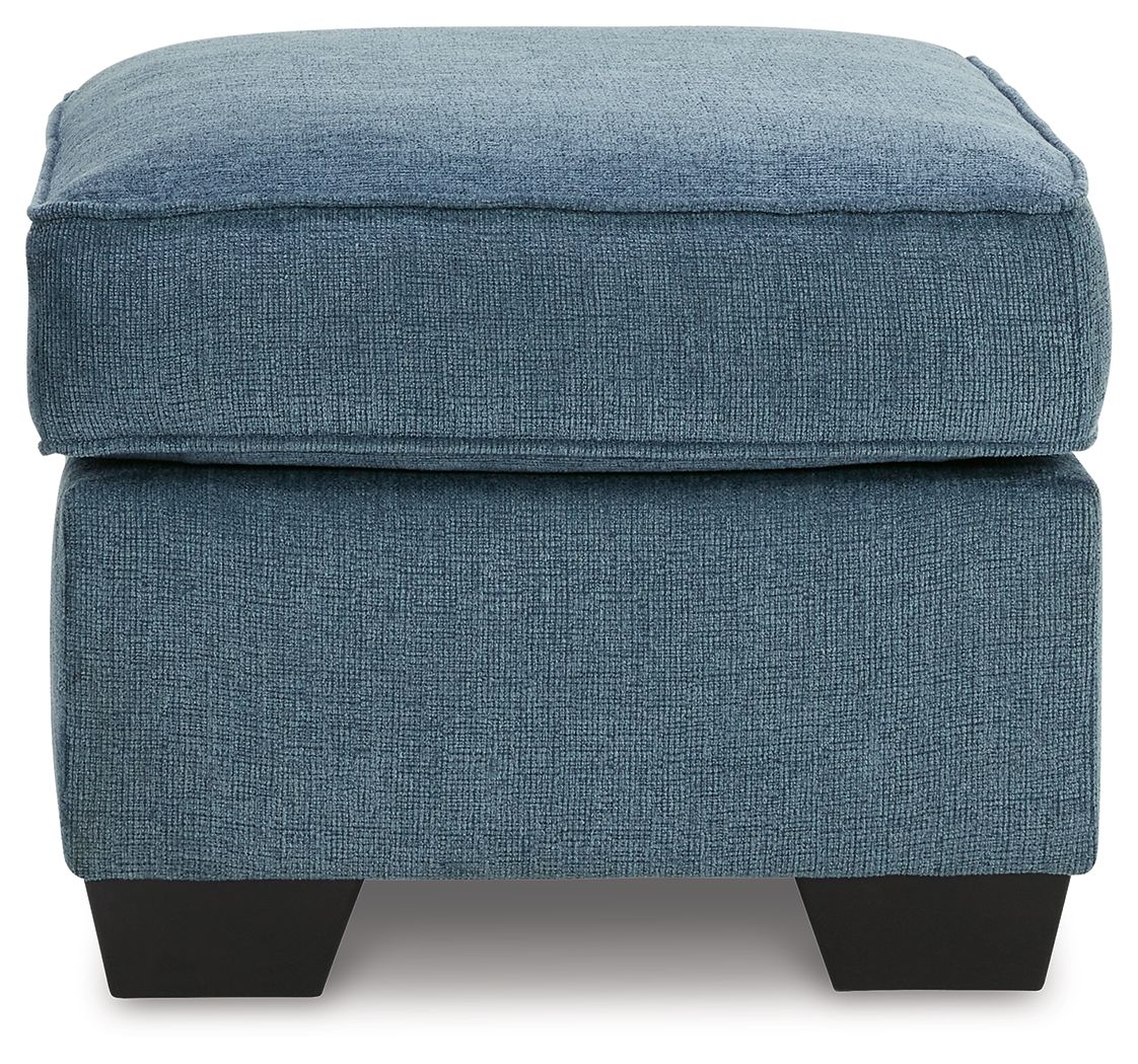 Cashton - Blue - 2 Pc. - Chair, Ottoman - Image 8