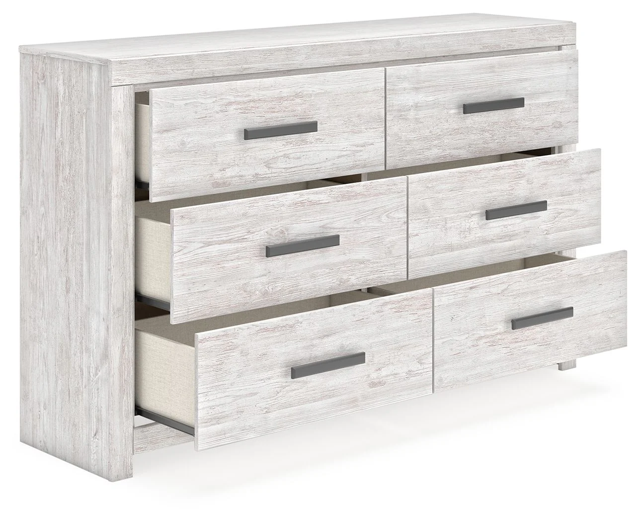 Cayboni - Whitewash - Six Drawer Dresser - Image 2