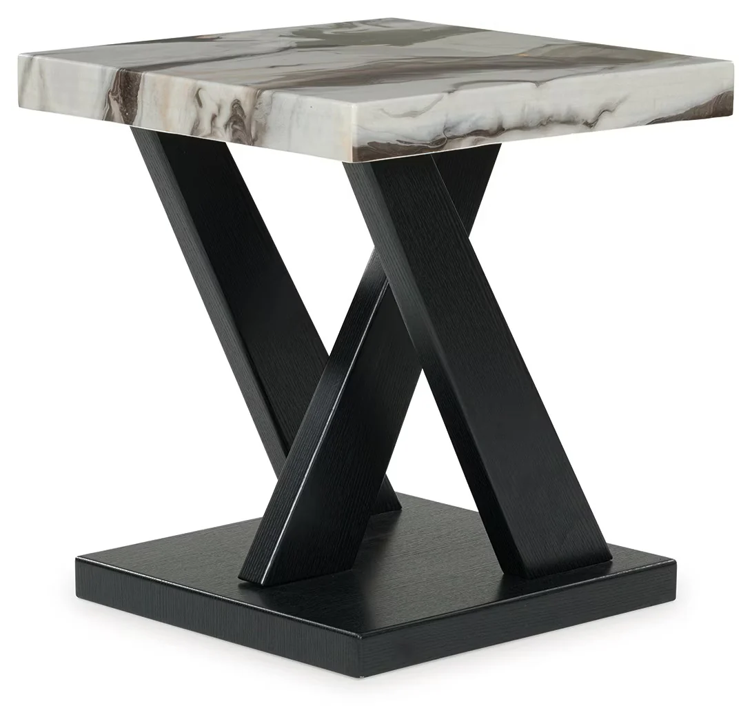Cendill - Dark Brown / White / Black - Occasional Table Set (Set of 3) - Image 3